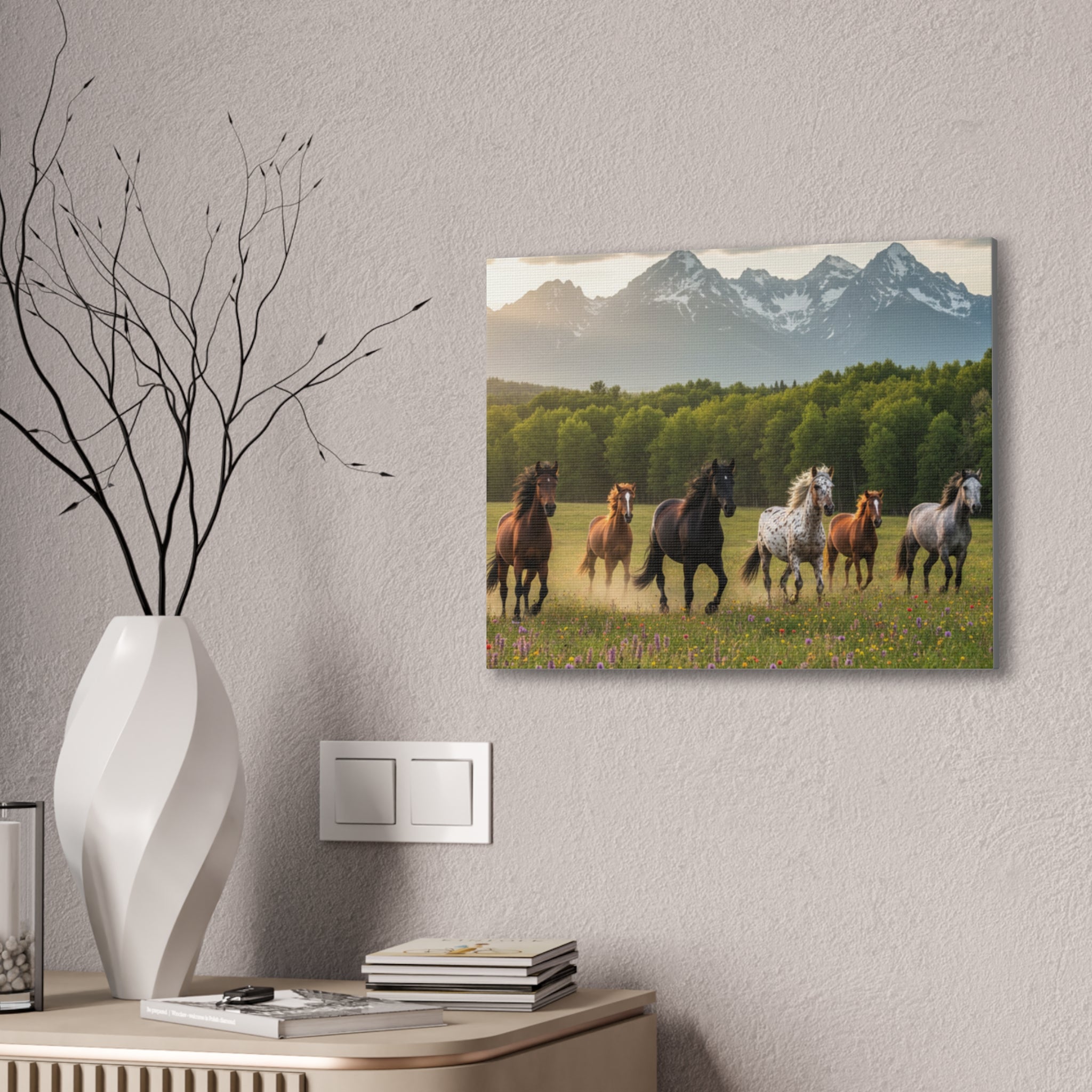 Wild Horses/Canvas Stretched, 0.75"