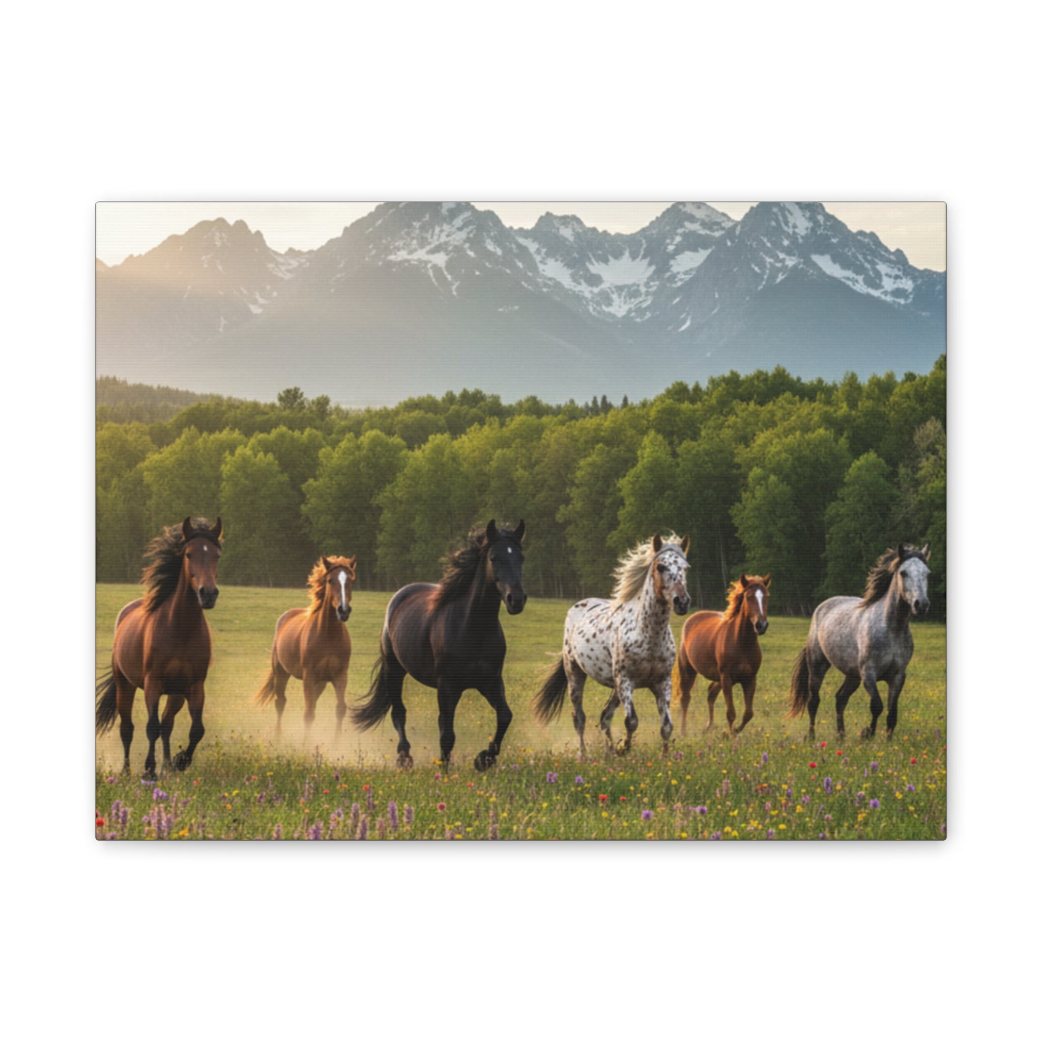 Wild Horses/Canvas Stretched, 0.75"