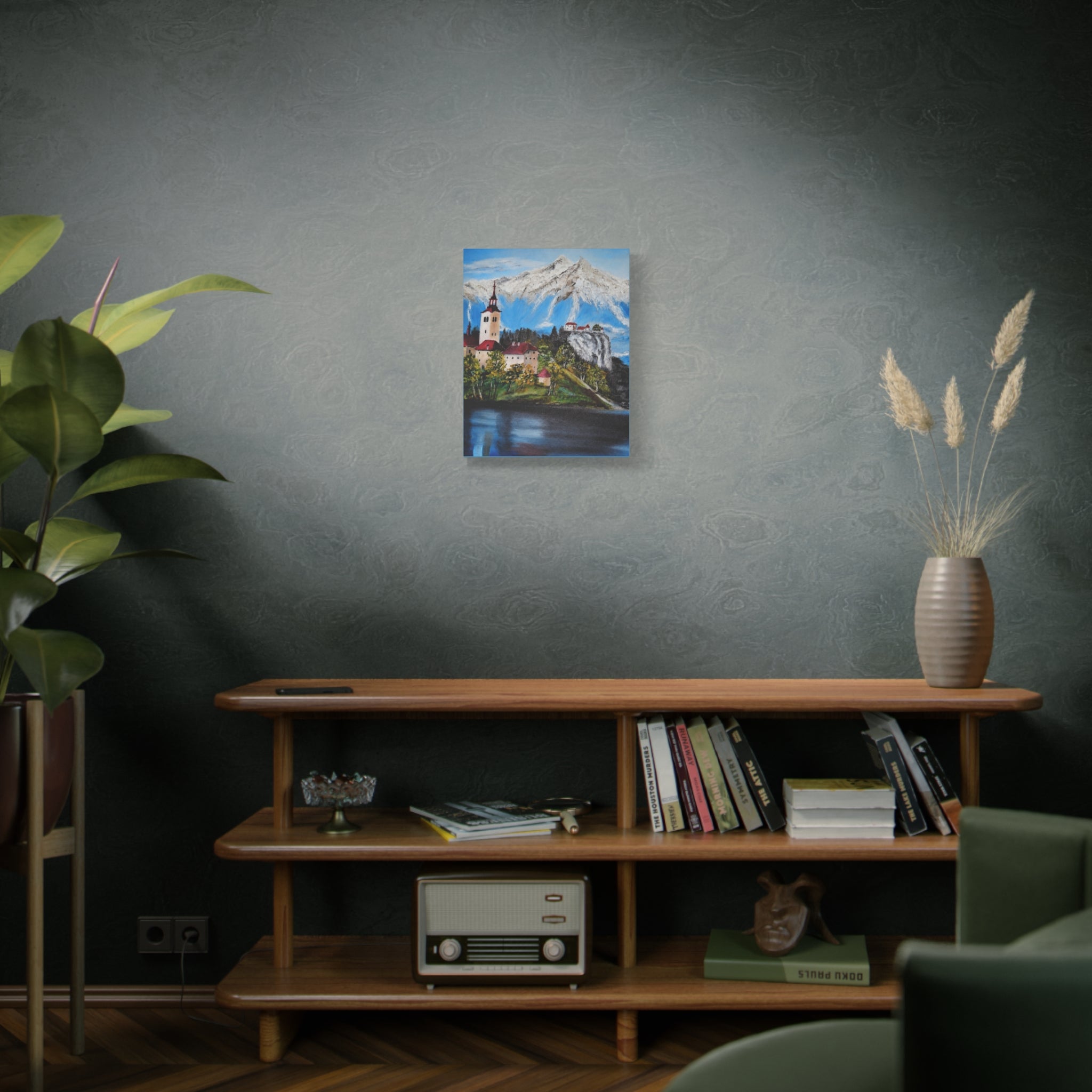 Alpine Village Landscape Canvas