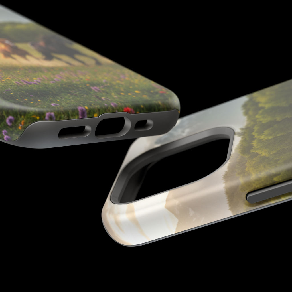 Running Horses Phone Case | Magnetic Impact-Resistant Case