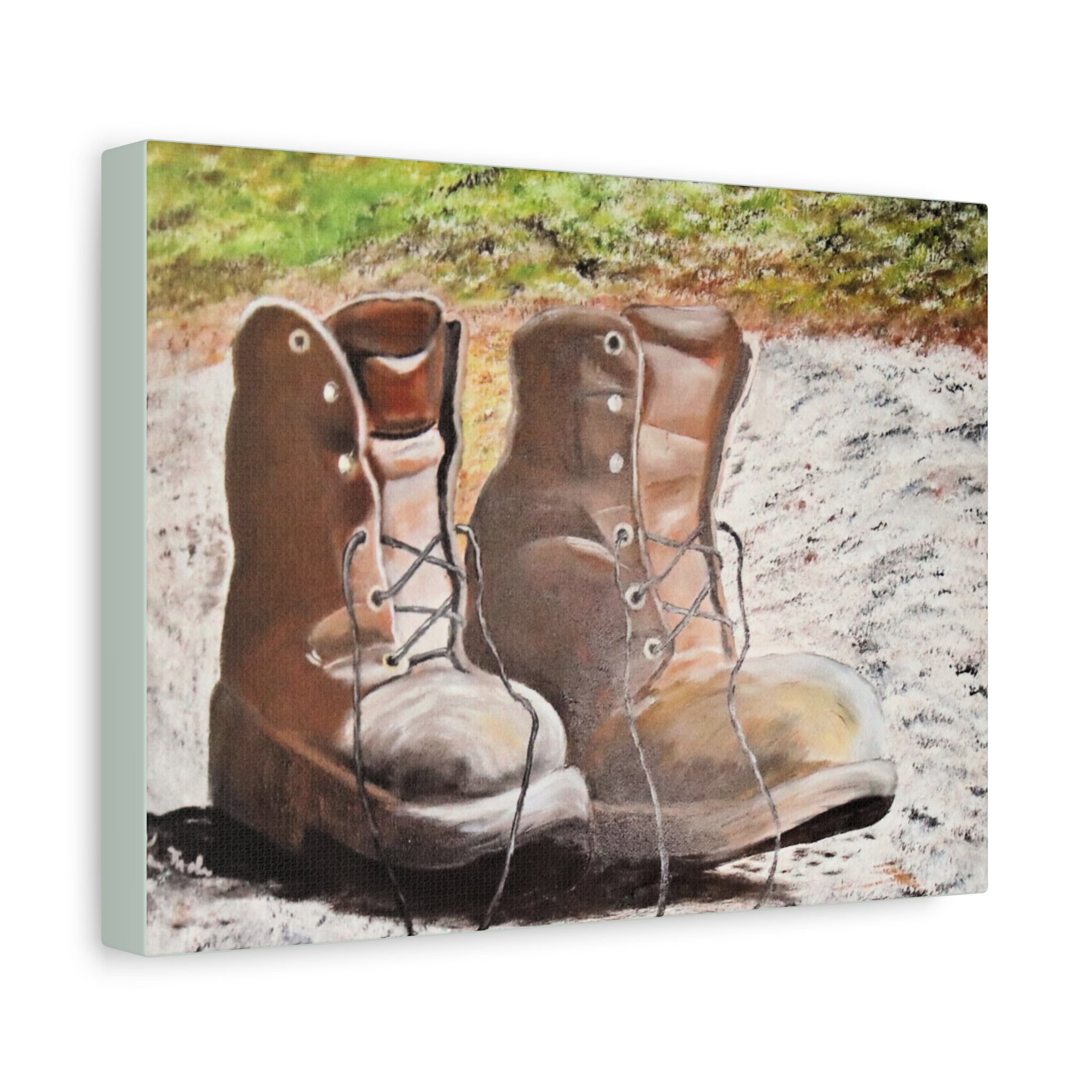 New Leather Boots/ Matte Canvas