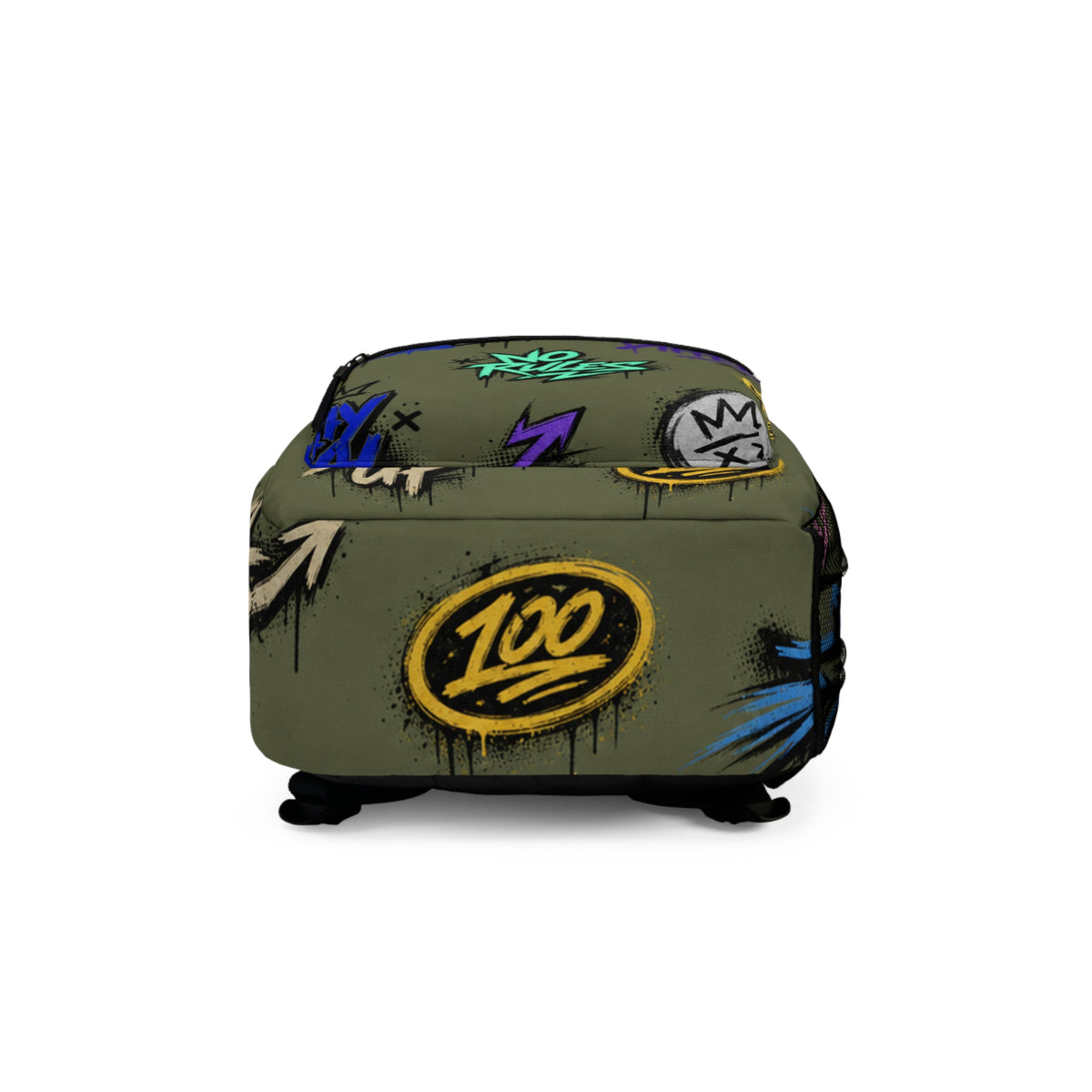 Graffiti 'No Rules' Street Art Backpack | Urban Rebellion Print