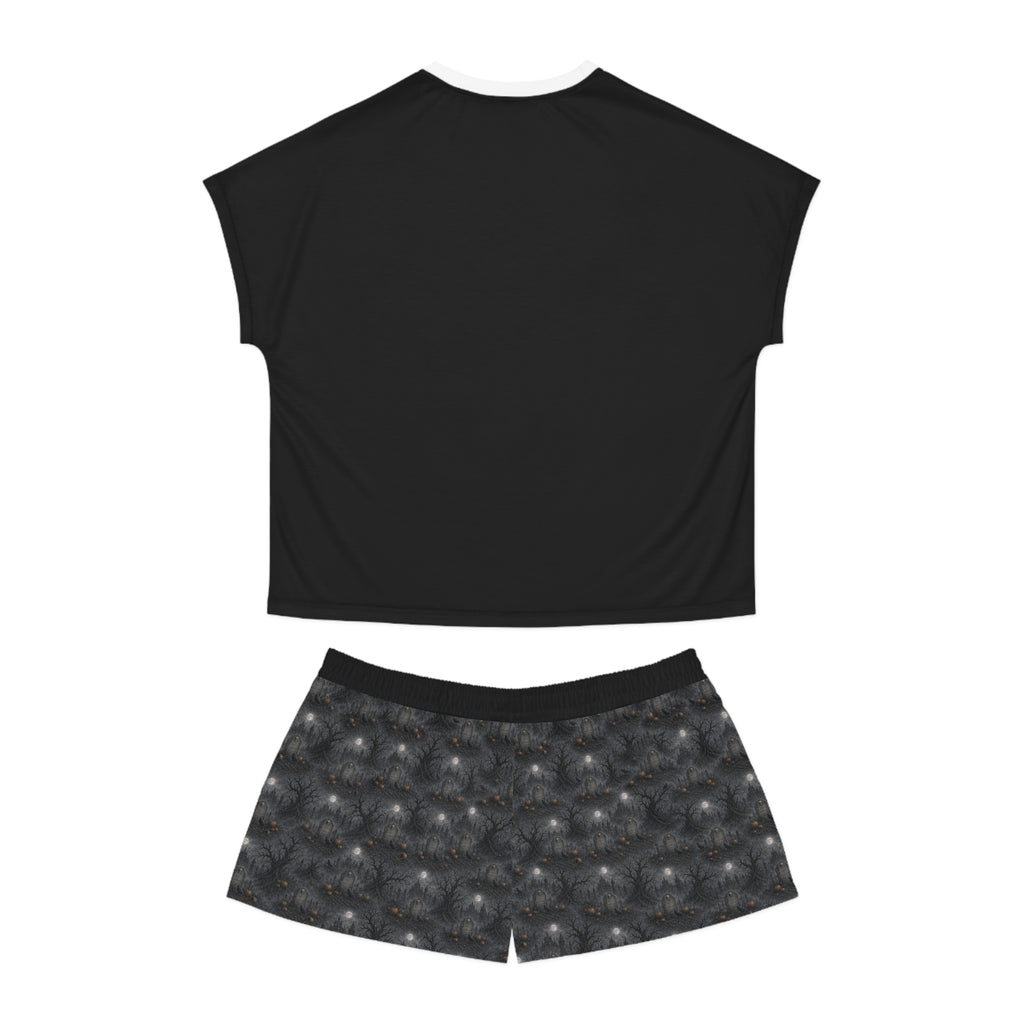 Rest in Darkness Tombstone Pajama Set | Halloween Sleepwear