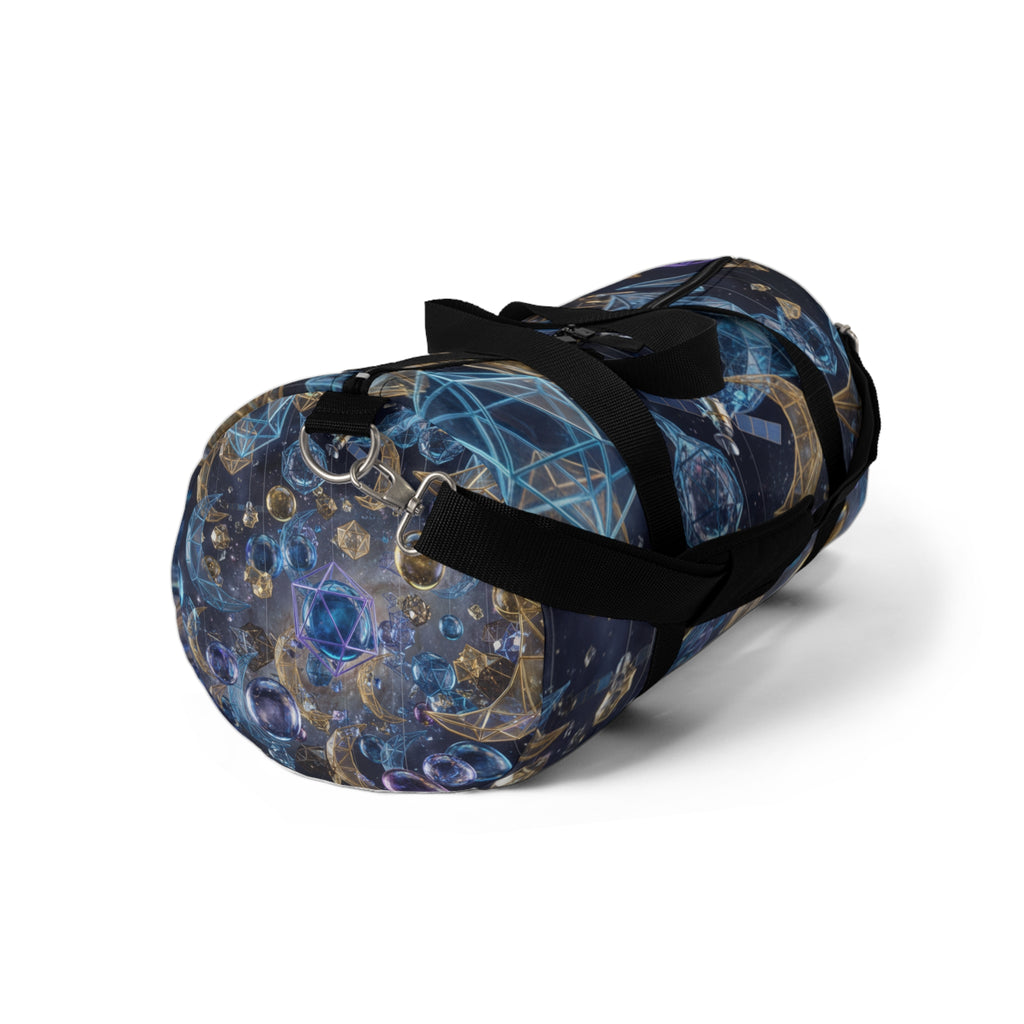 Duffle Bag Celestial Gems/ Moon and Crystal Pattern Travel Bag