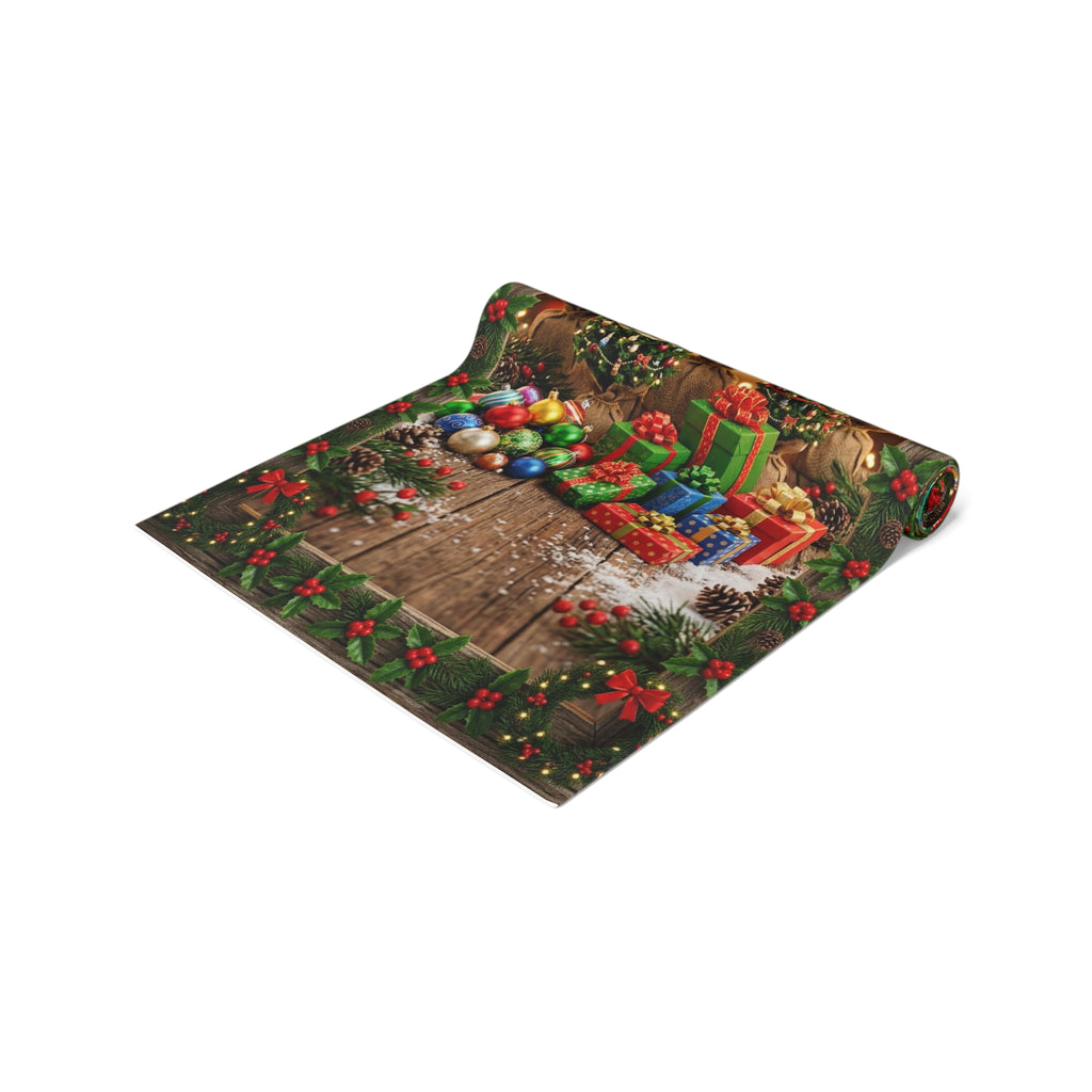 Christmas Tree and Presents Table Runner | Holiday Holiday Decor