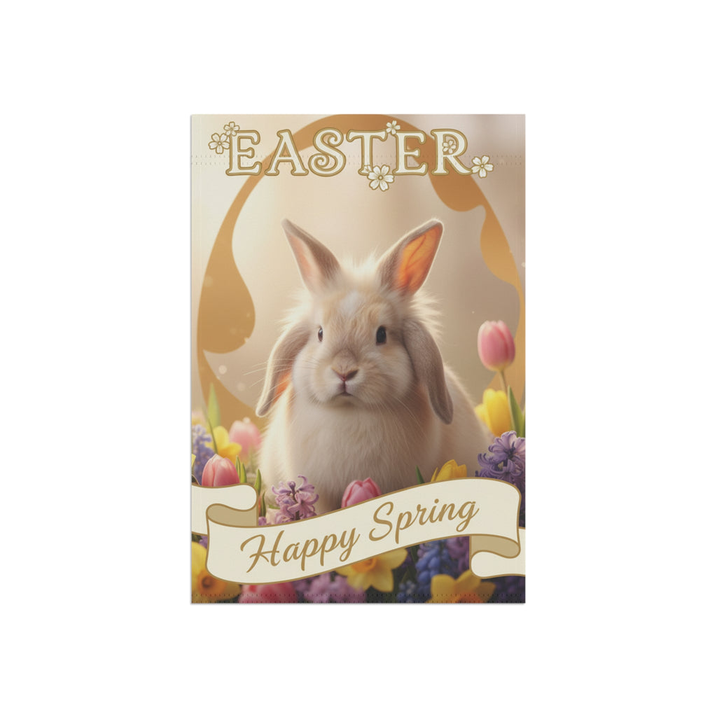 Easter Bunny Garden Flag | Happy Spring Floral Garden Banner