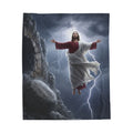 Jesus Ascending Blanket | Resurrection Christian Velveteen Plush