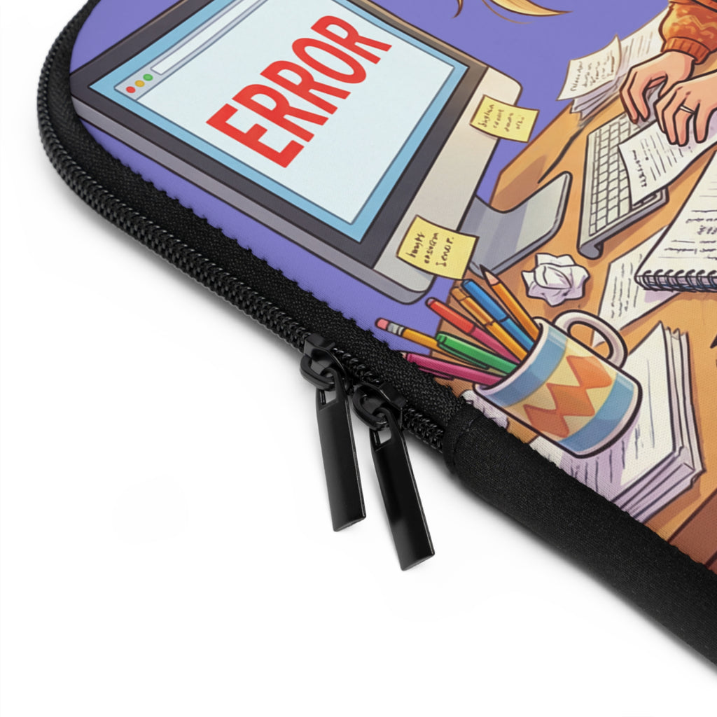 Error code: "My Sanity not found." Laptop Sleeve | Funny Work From Home Design