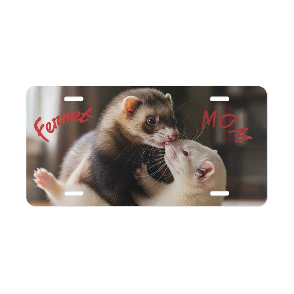 Vanity Plate Ferret MOM Playful Ferret Photo