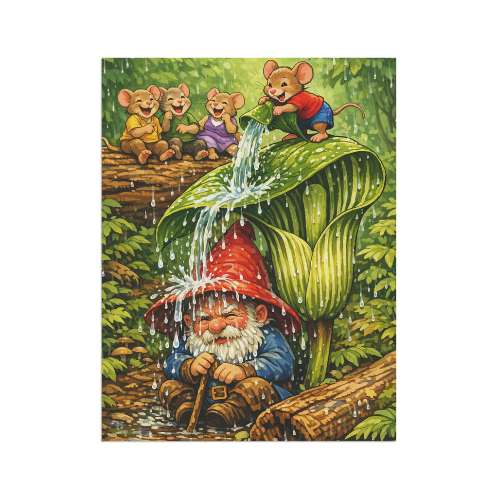 Gnome Outdoor Yard Flag/ Mice Garden Banner