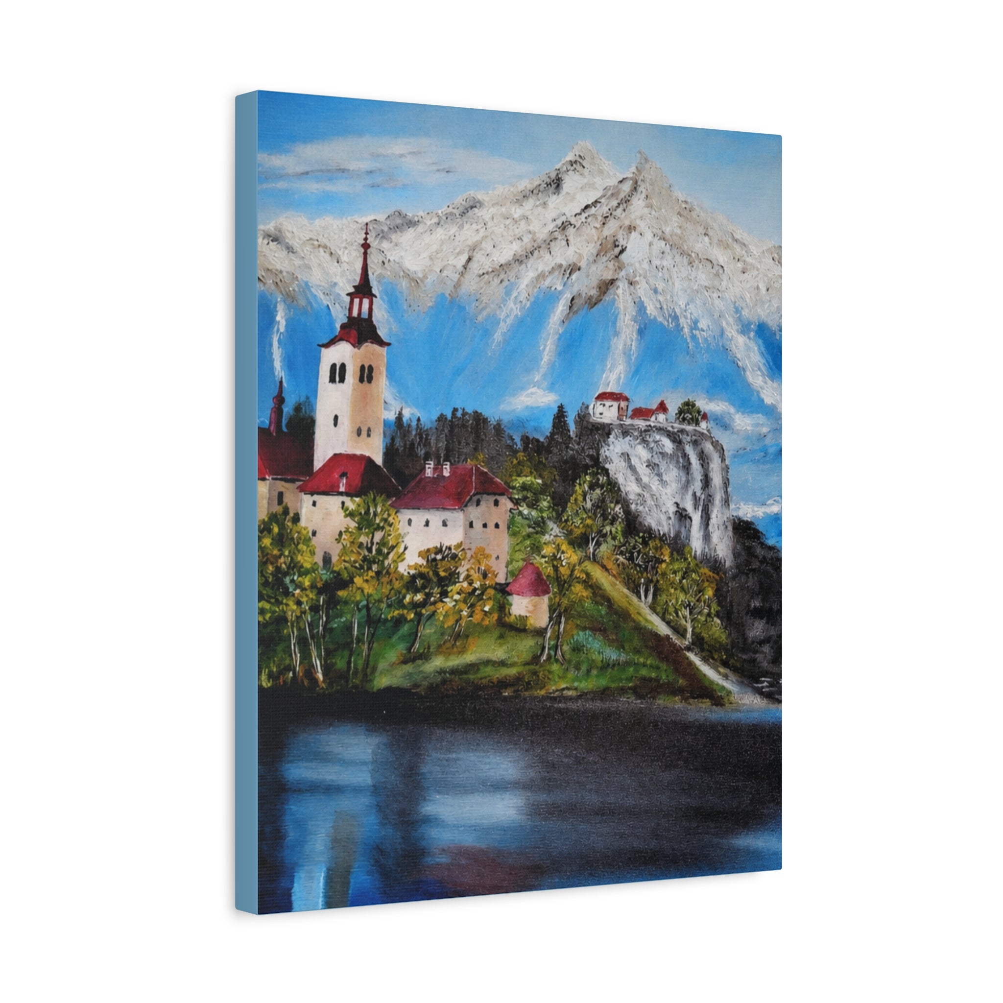 Alpine Village Landscape Canvas