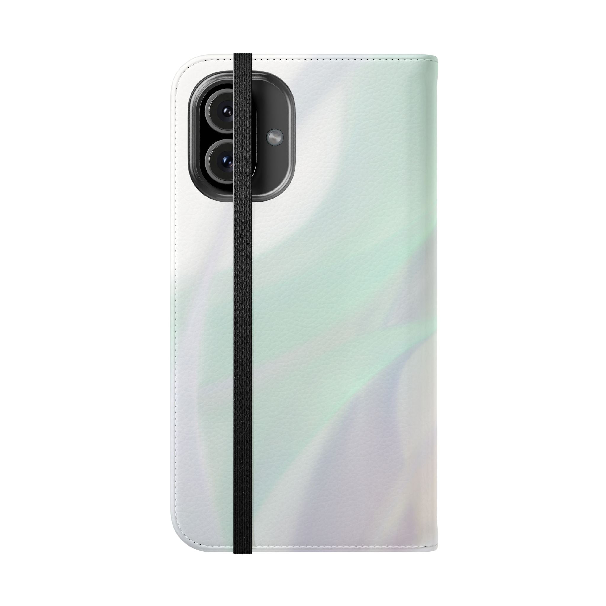 Pastel Marble Flip Case / Soft Watercolor Phone Wallet Cover with Card Slots
