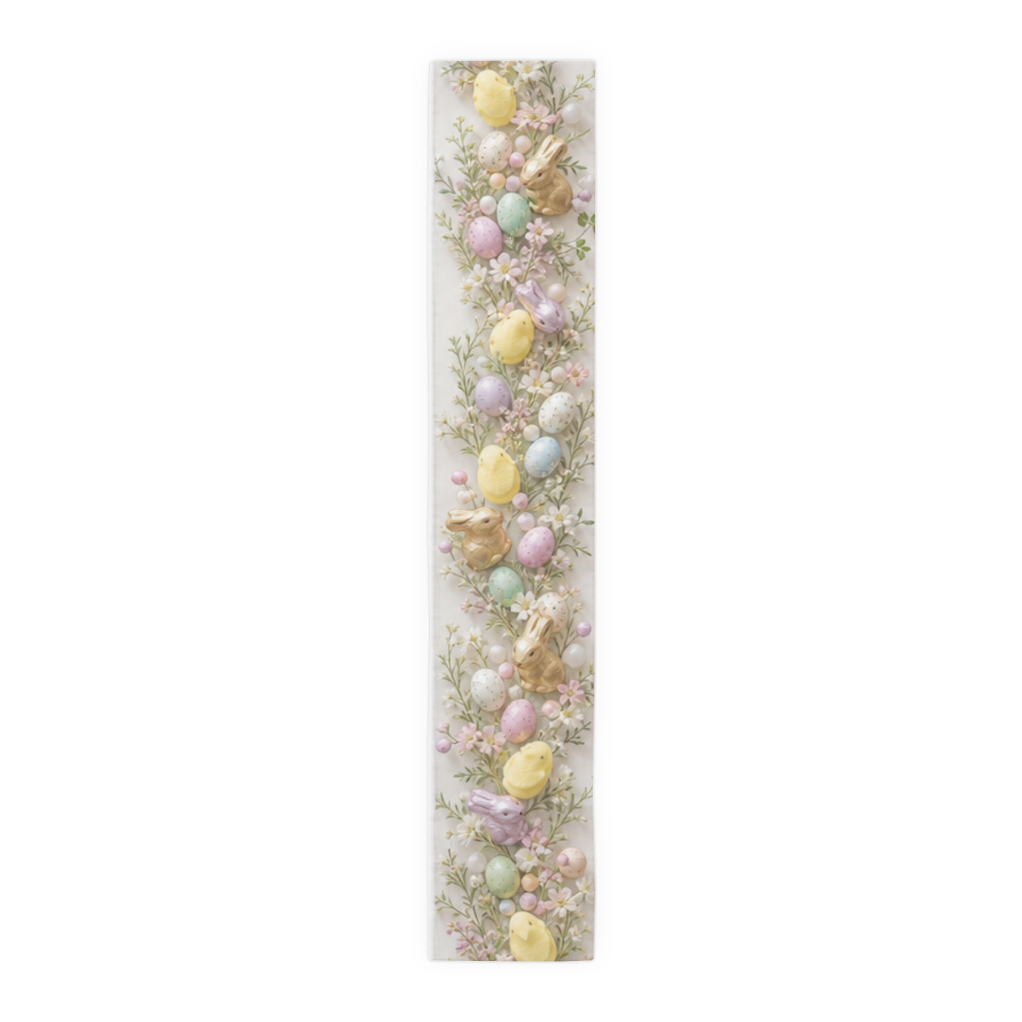 Table Runner Easter Bunny and Pastel Eggs\Spring Floral Cotton
