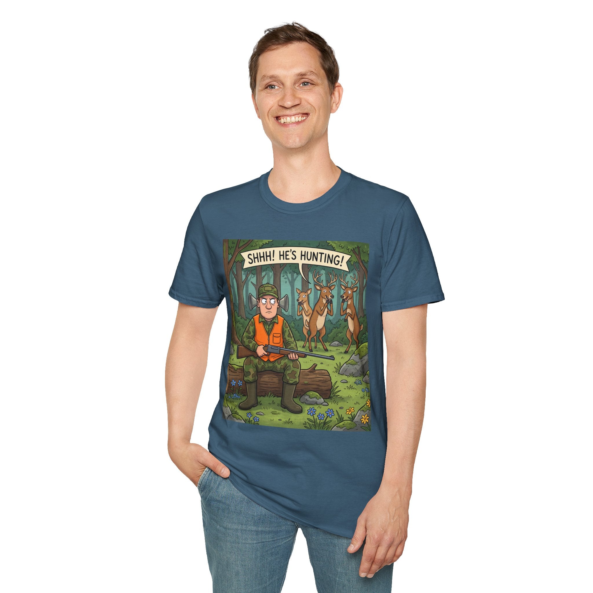 T-Shirt/Shhh He's Hunting | Funny Hunter