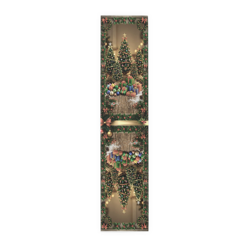 Christmas Tree Table Runner | Holiday Dining Decor