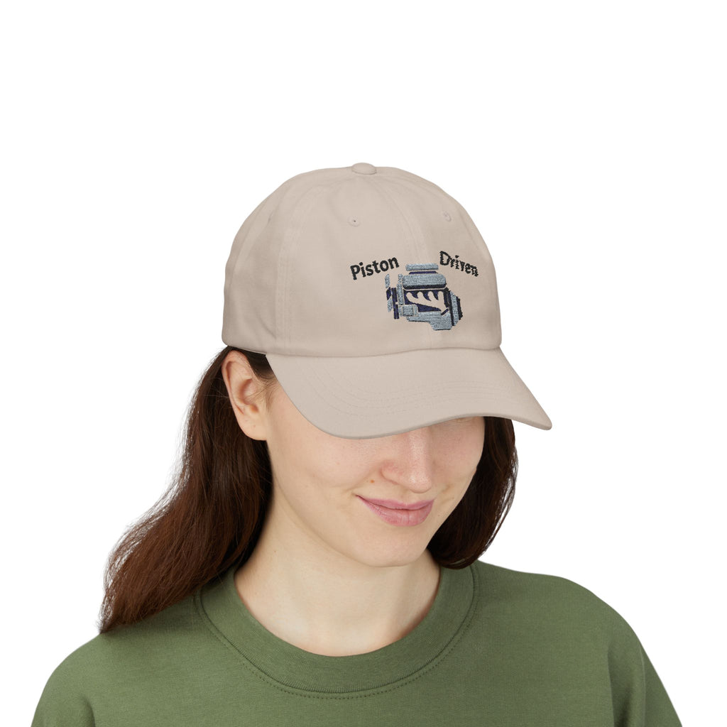 Piston Driven Engine Illustration Dad Cap | Embroidered Car Hat