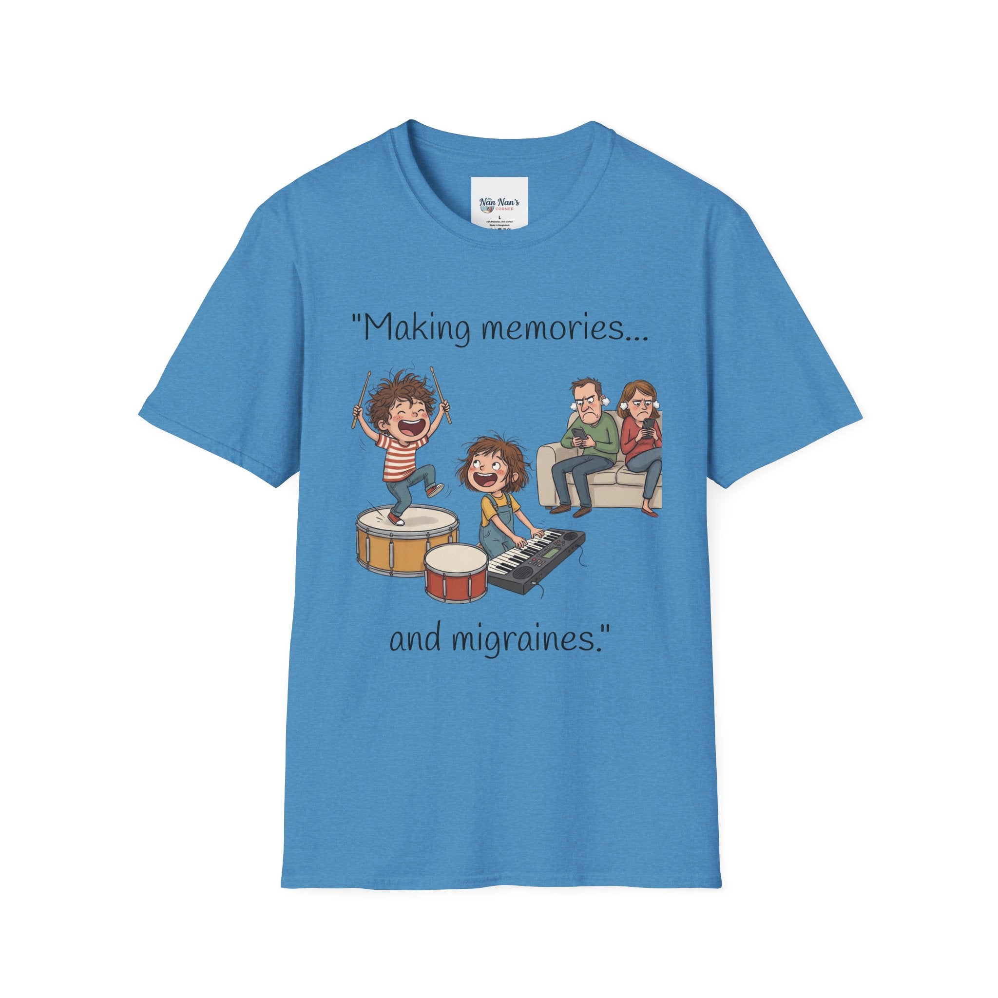 Making Memories and Migraines Unisex Graphic T-Shirt – Funny Music Cotton Tee