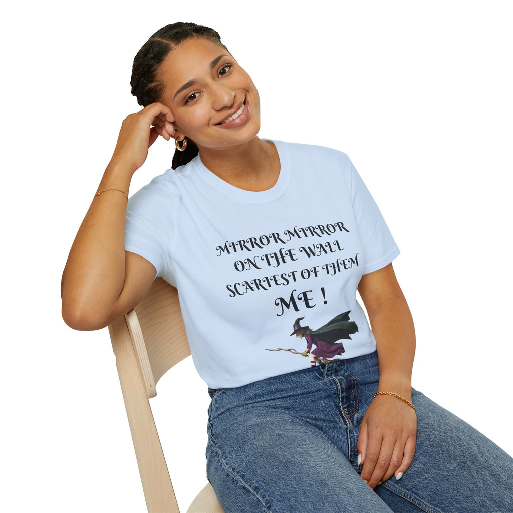 Mirror Mirror on the Wall Witch Illustration T-Shirt