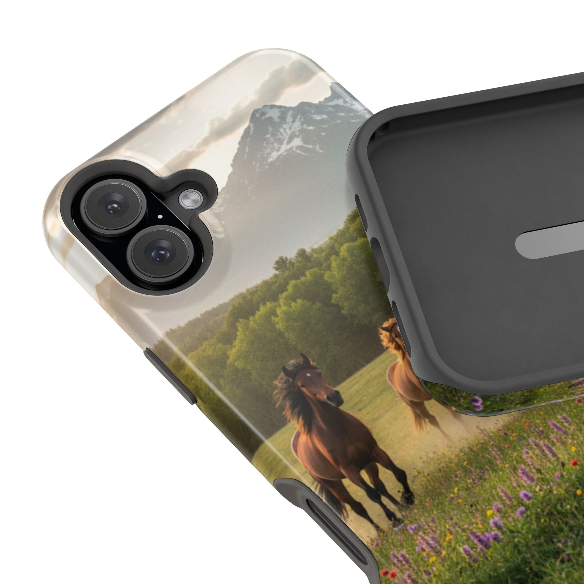 Running Horses Phone Case | Magnetic Impact-Resistant Case