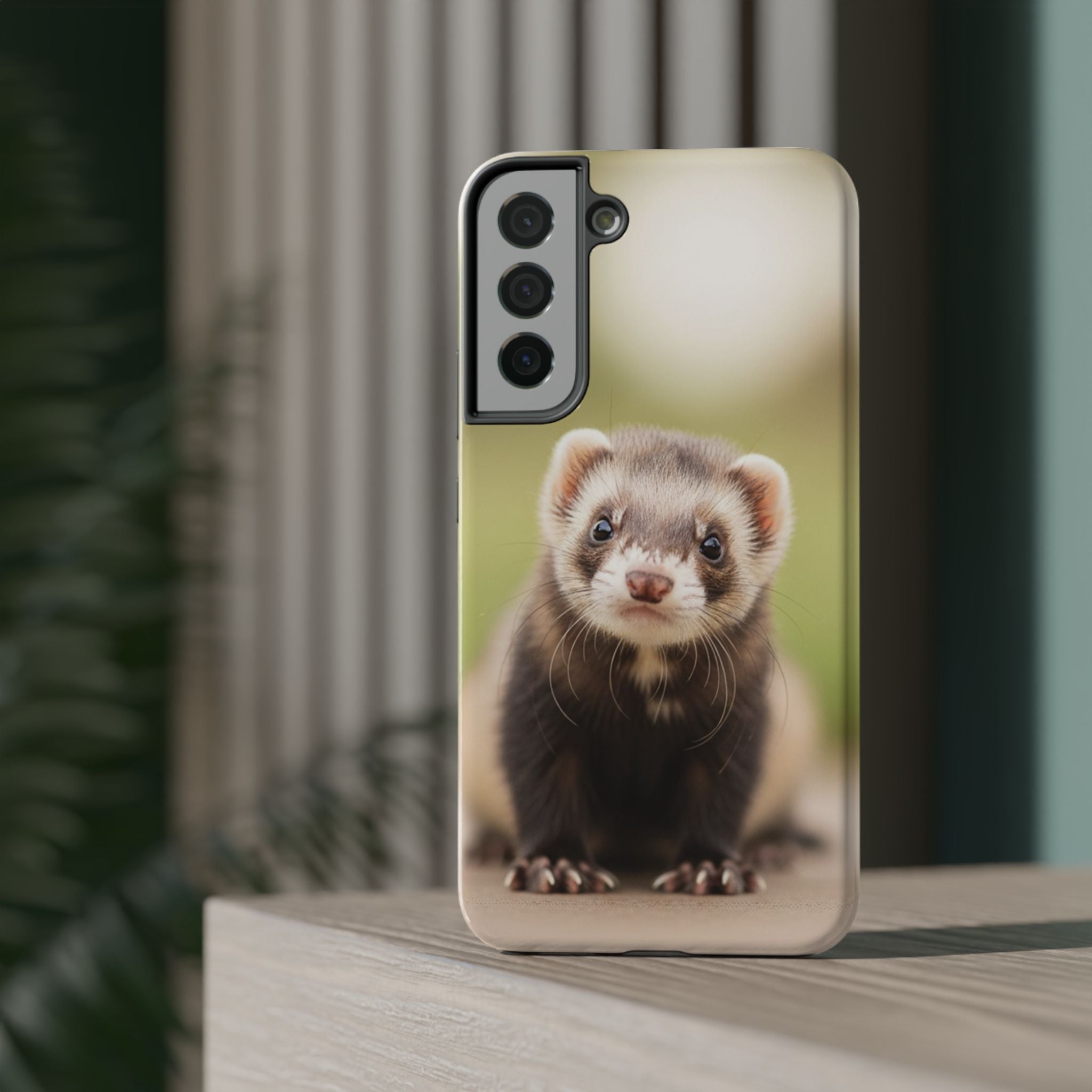 Cute Ferret Portrait Phone Case