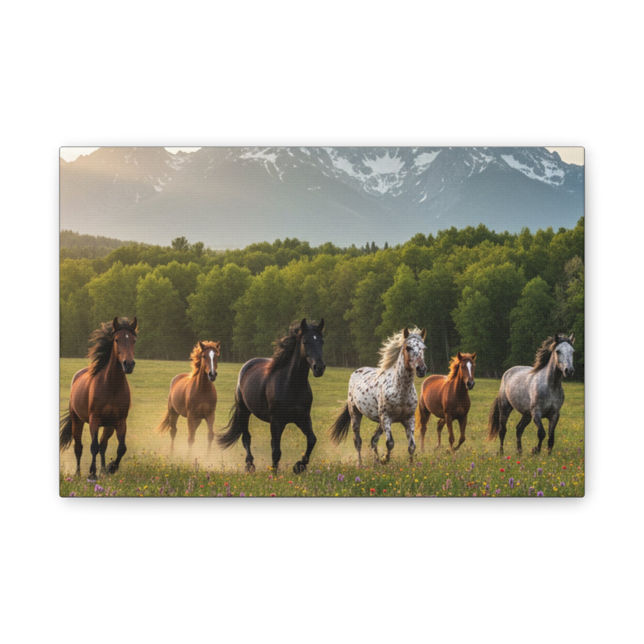 Wild Horses/Canvas Stretched, 0.75"