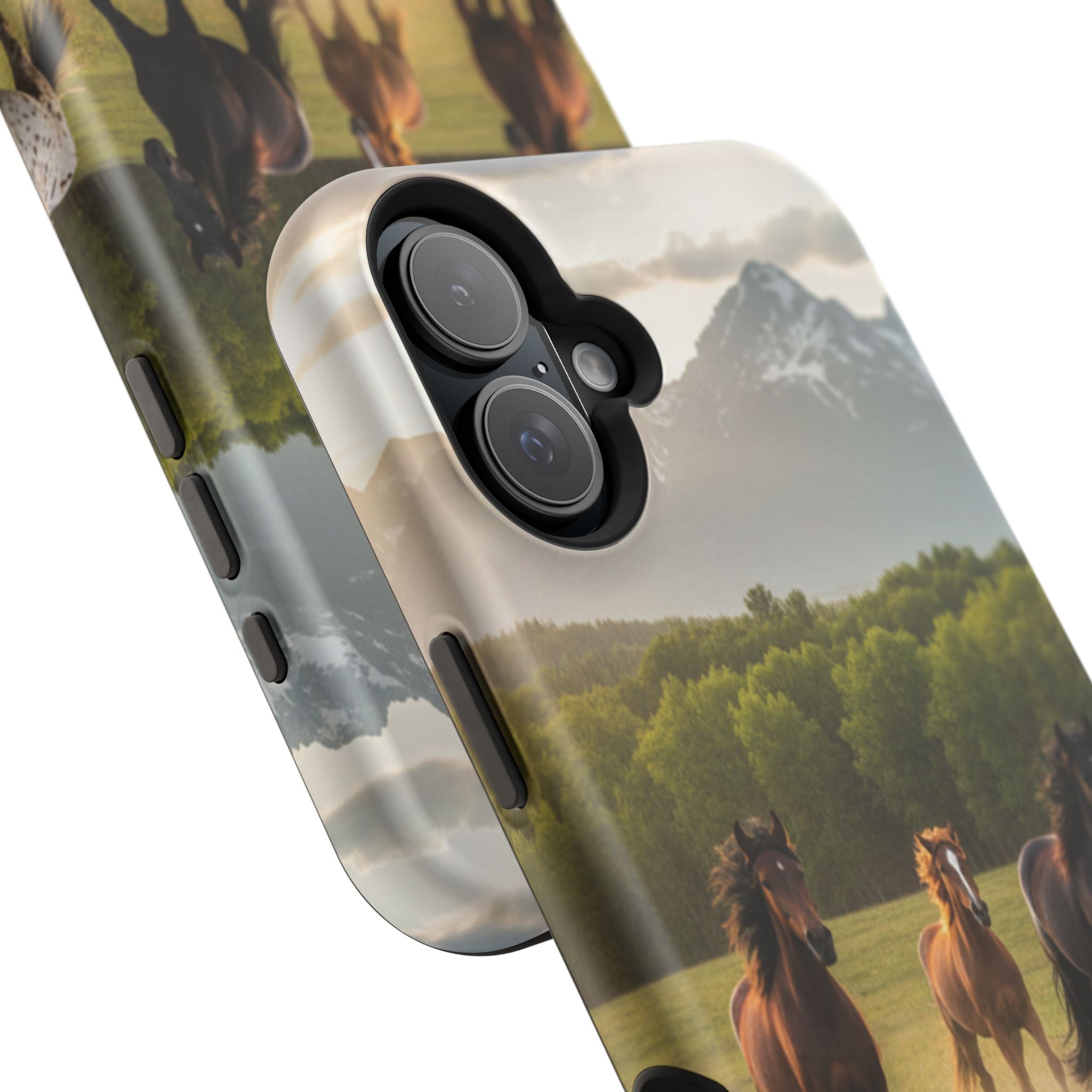 Running Horses Phone Case | Magnetic Impact-Resistant Case