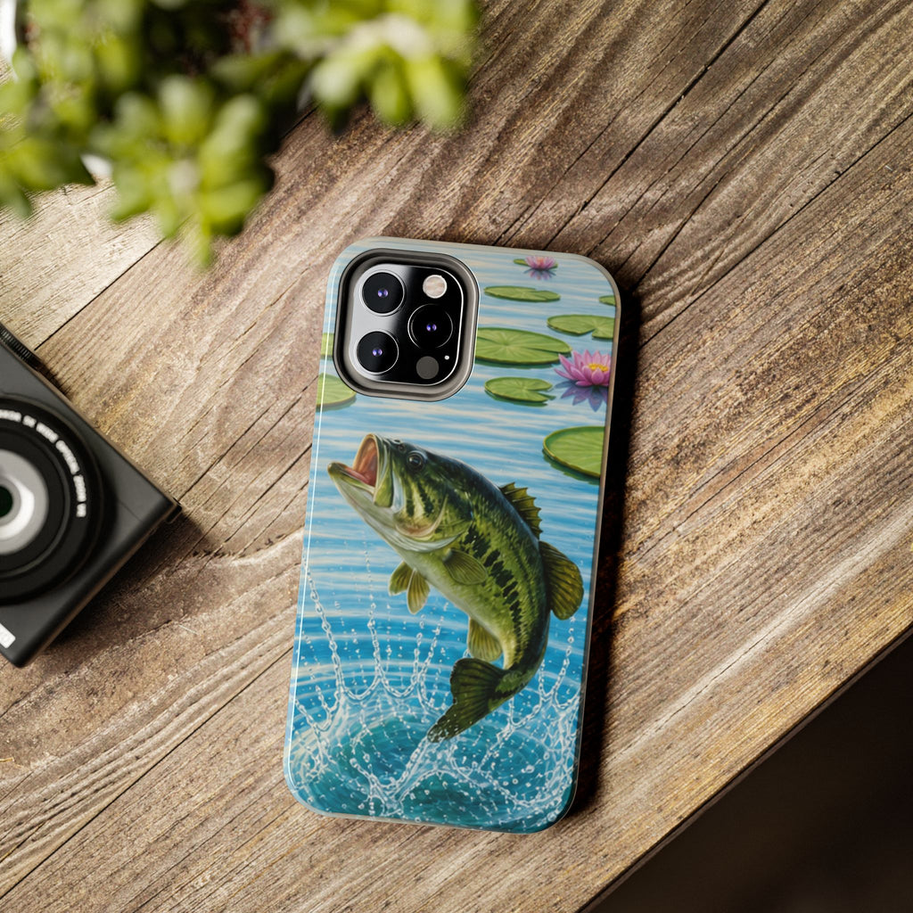 Largemouth Bass Jumping Phone Case | Tough Phone Case