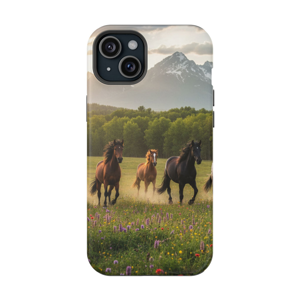 Running Horses Phone Case | Magnetic Impact-Resistant Case