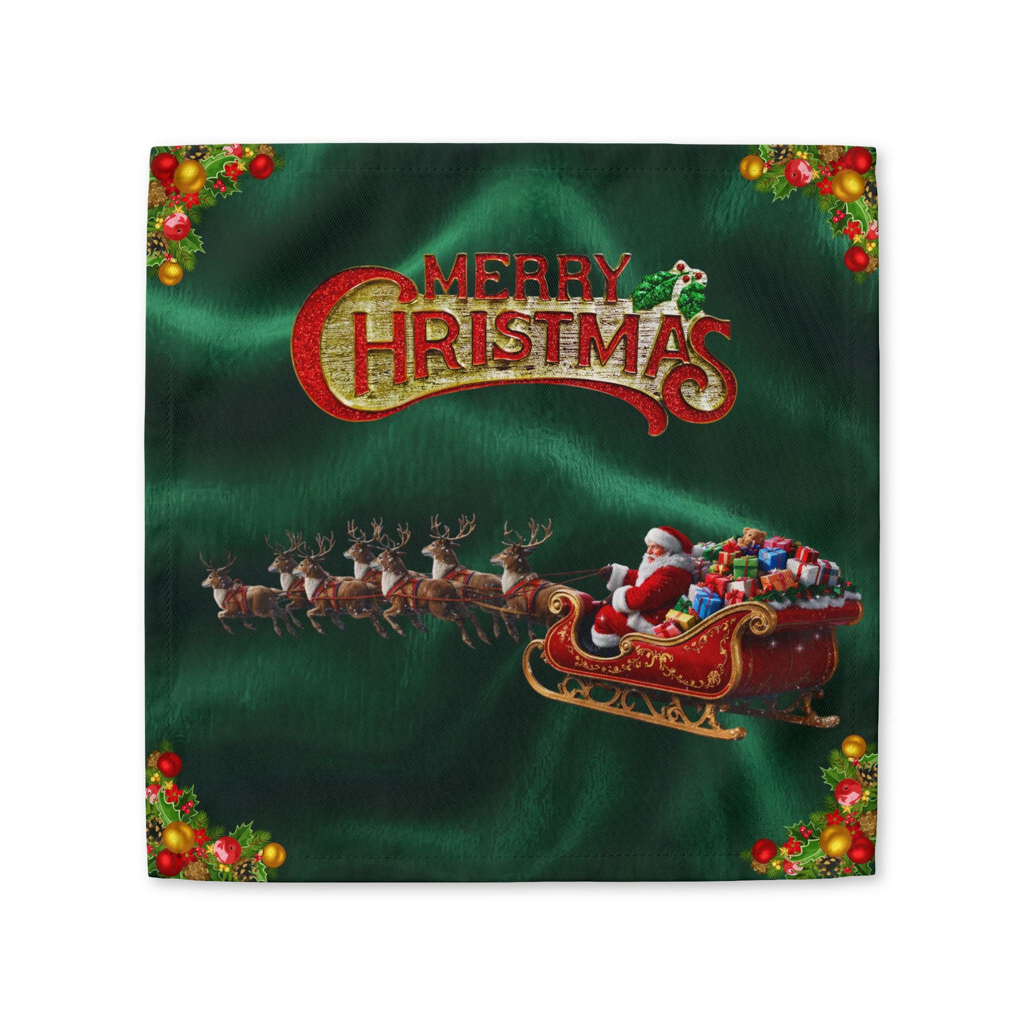 Mery Christmas Santa/Cotton Twill Napkin