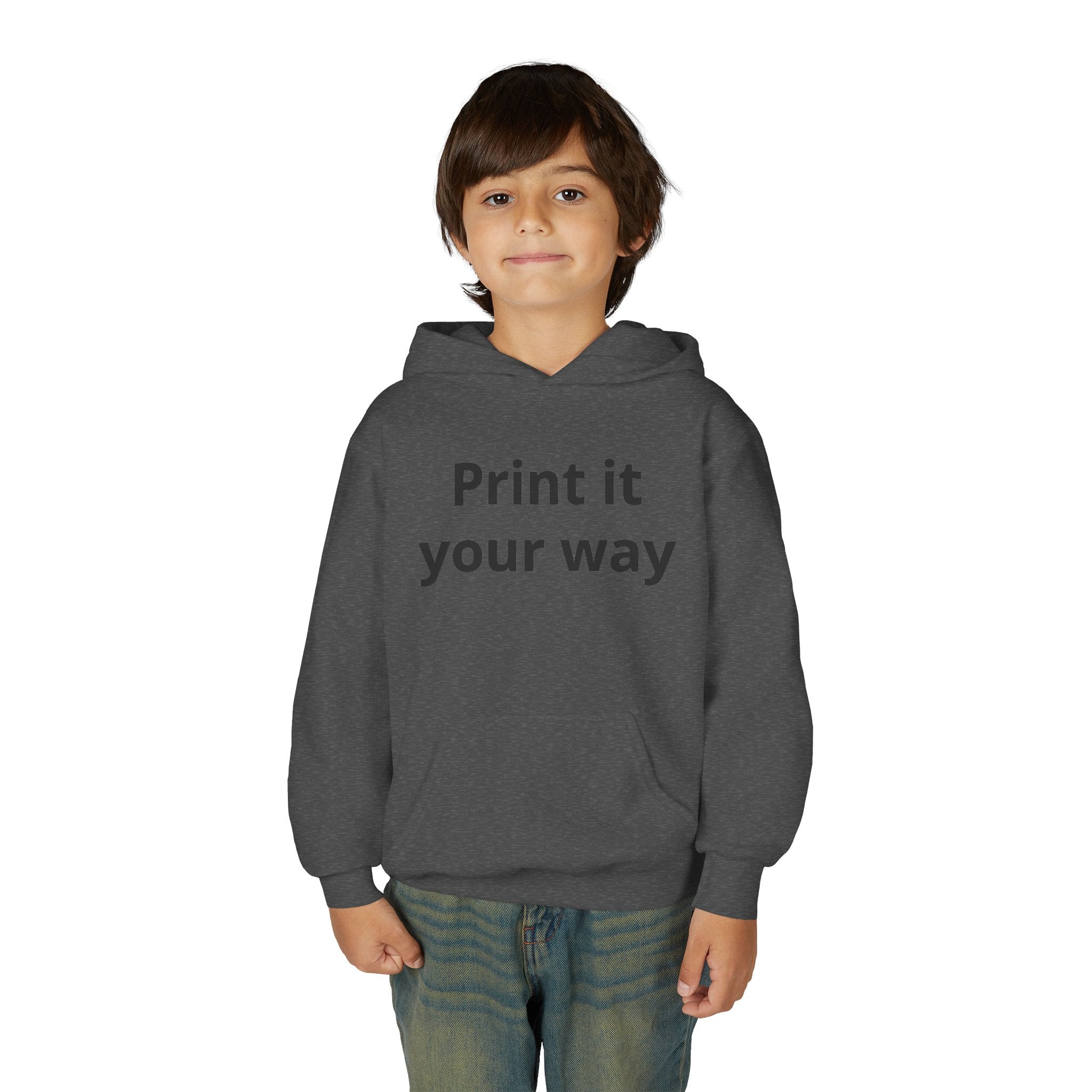 Hooded Sweatshirt Kids Print It Your Way | Custom Youth Hoodie