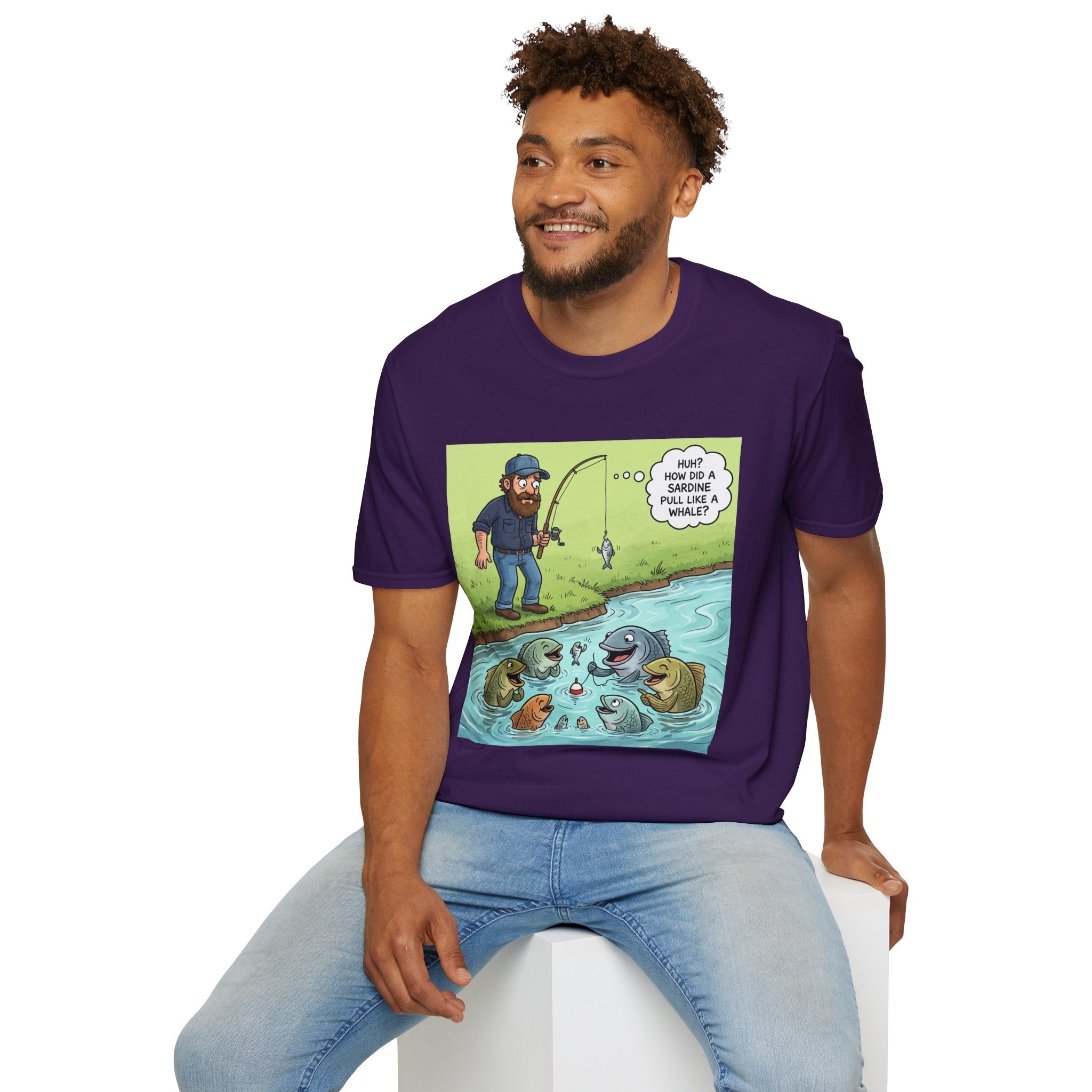 T-Shirt/Fishing Bass Cartoon | Funny Lure, Pond Fish