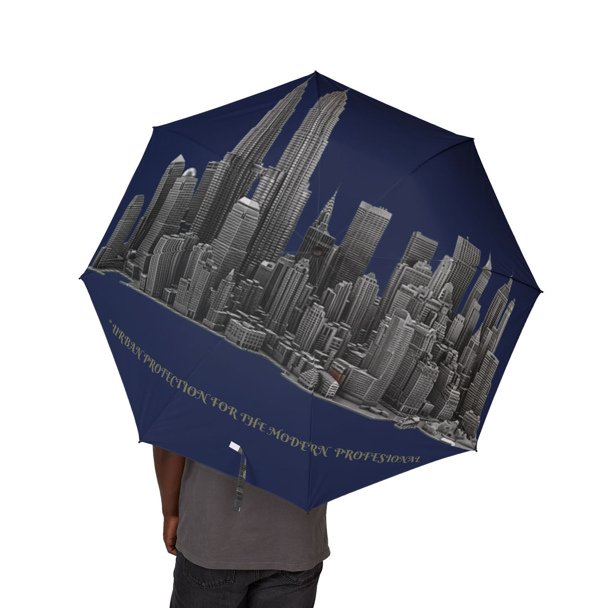 City Skyline Foldable Umbrella | Urban Cityscape Design