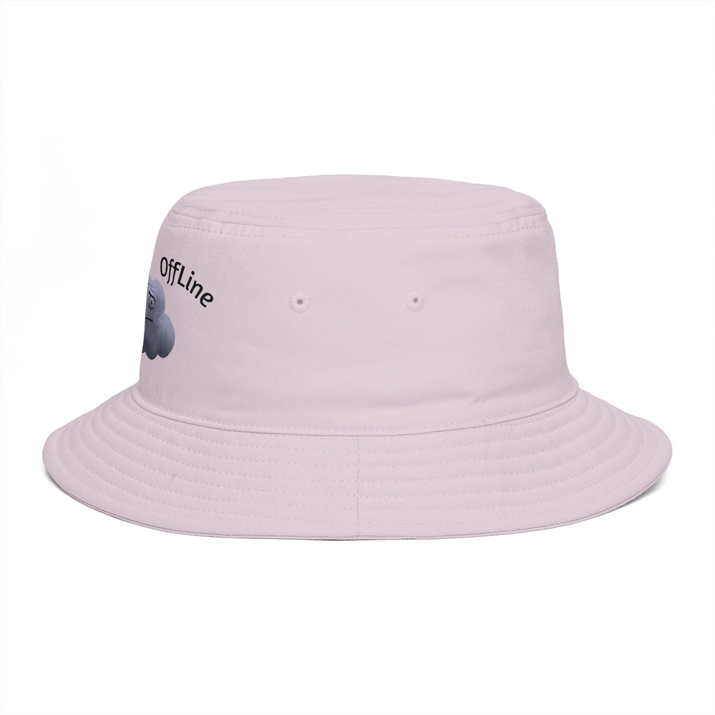 Mentally Offline Cloud Bucket Hat | Sad Cloud Illustration