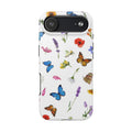 Butterfly Meadow Tough Phone Case / Floral Protective Phone Cover