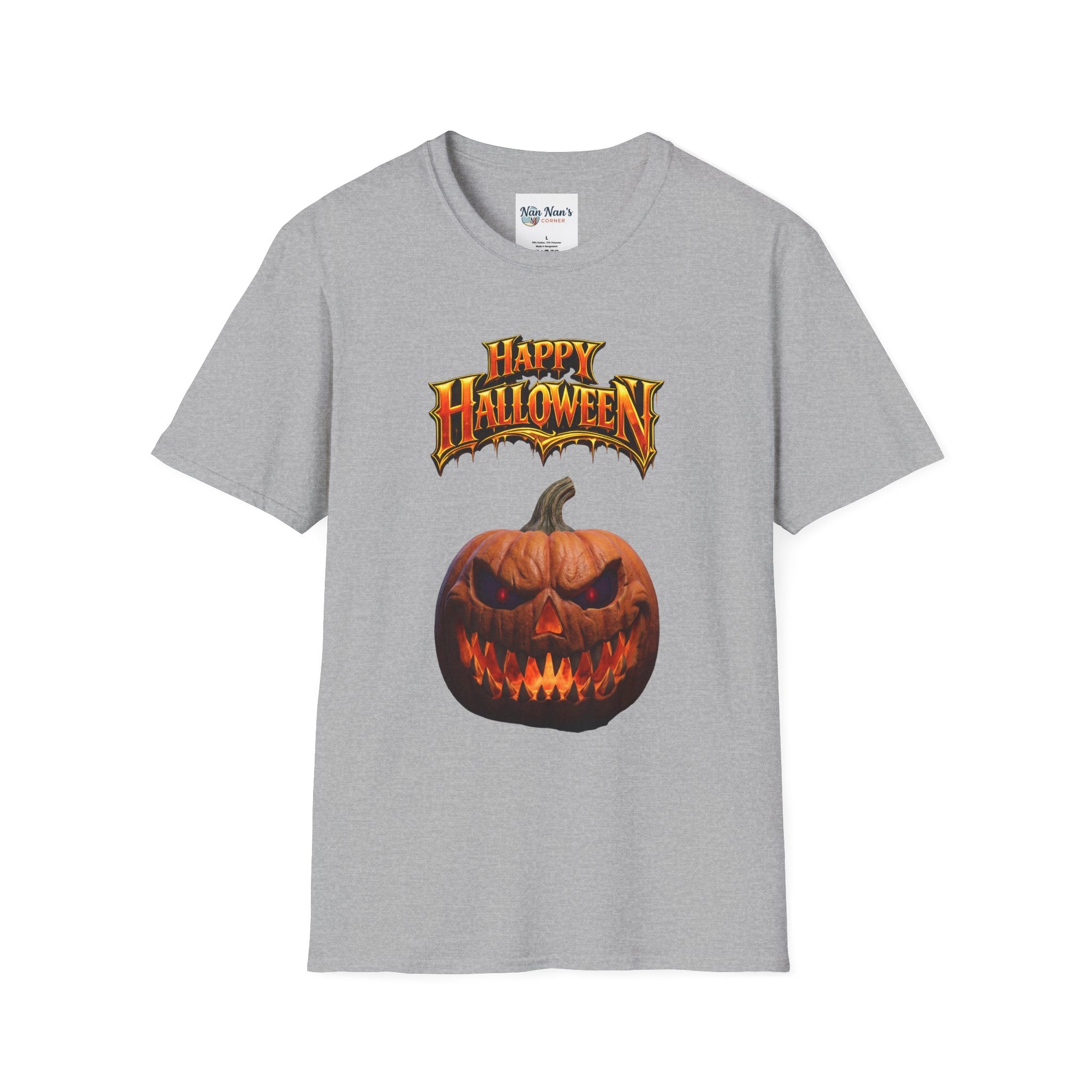 Happy Halloween Pumpkin T-Shirt | Jack-O'-Lantern Graphic Tee