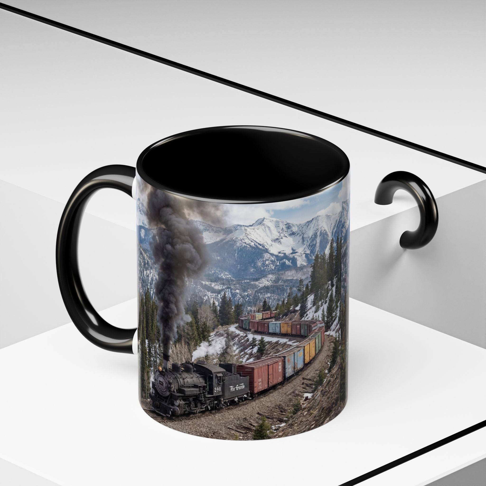 Accent Coffee Mug (11, 15oz)/Steam Train