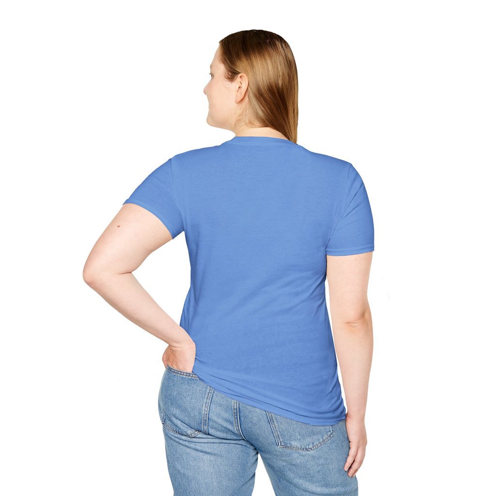 T‑Shirt – "She’s not delivering mail, she’s delivering a little wind" Cute Postal Worker Illustration Tee