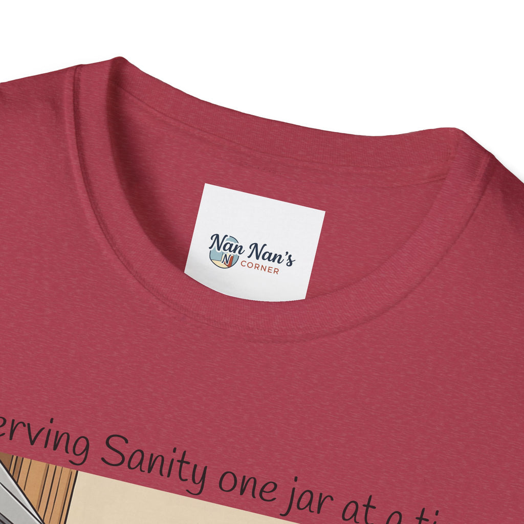 Preserving Sanity One Jar at a Time Unisex Graphic T-Shirt – Funny Canning Kitchen Cotton Tee