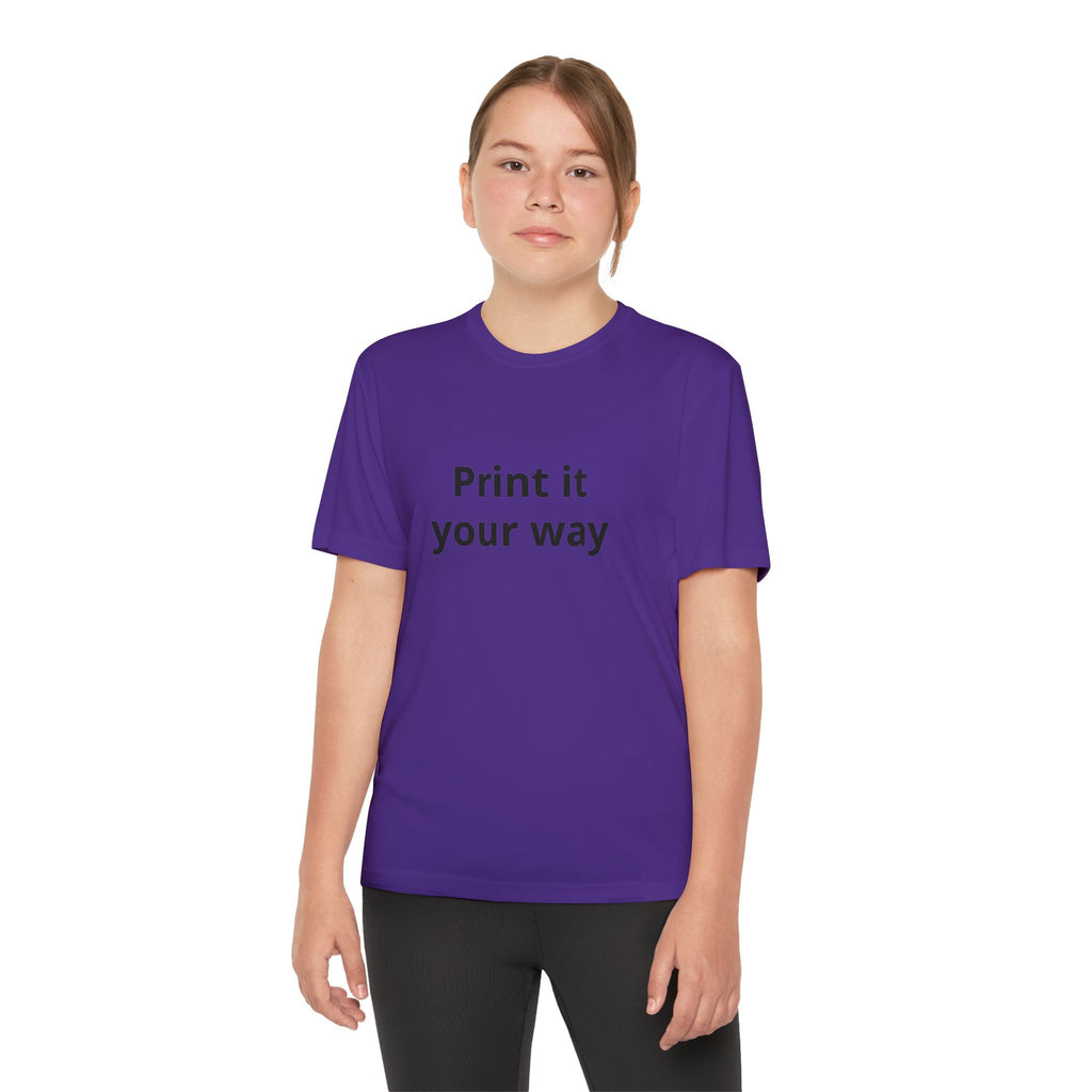 Print it your way Tee | Customizable Youth T-Shirt, Plain White Kids Tee