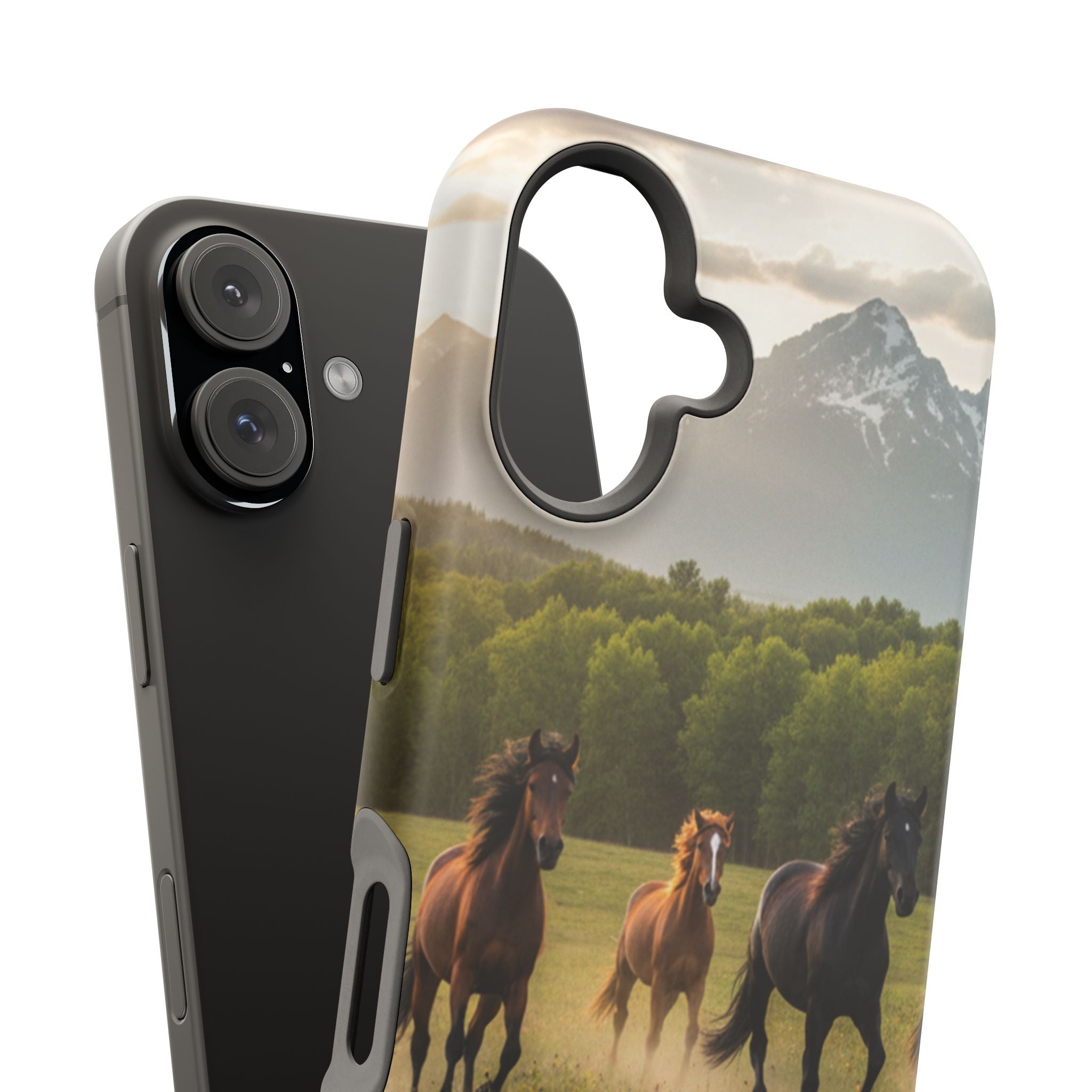 Running Horses Phone Case | Magnetic Impact-Resistant Case
