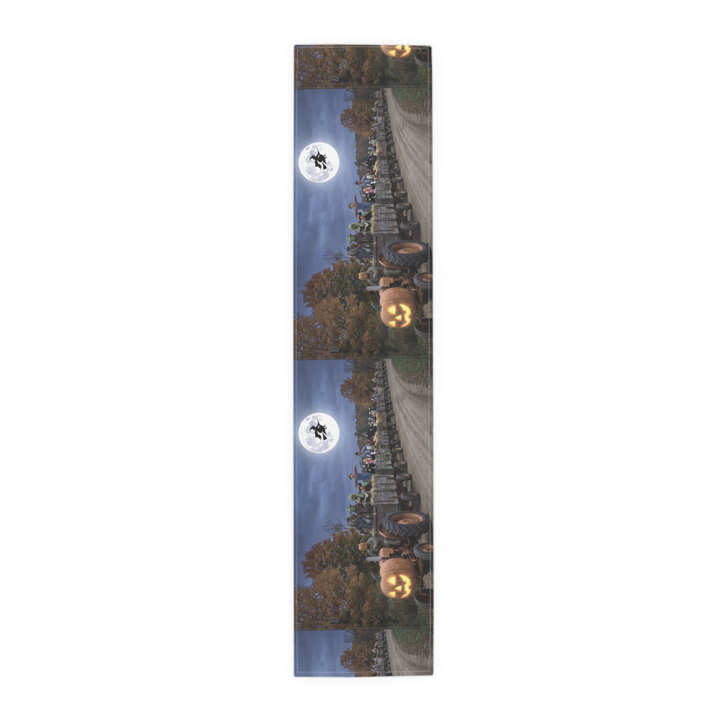 Halloween Pumpkin & Full Moon Table Runner