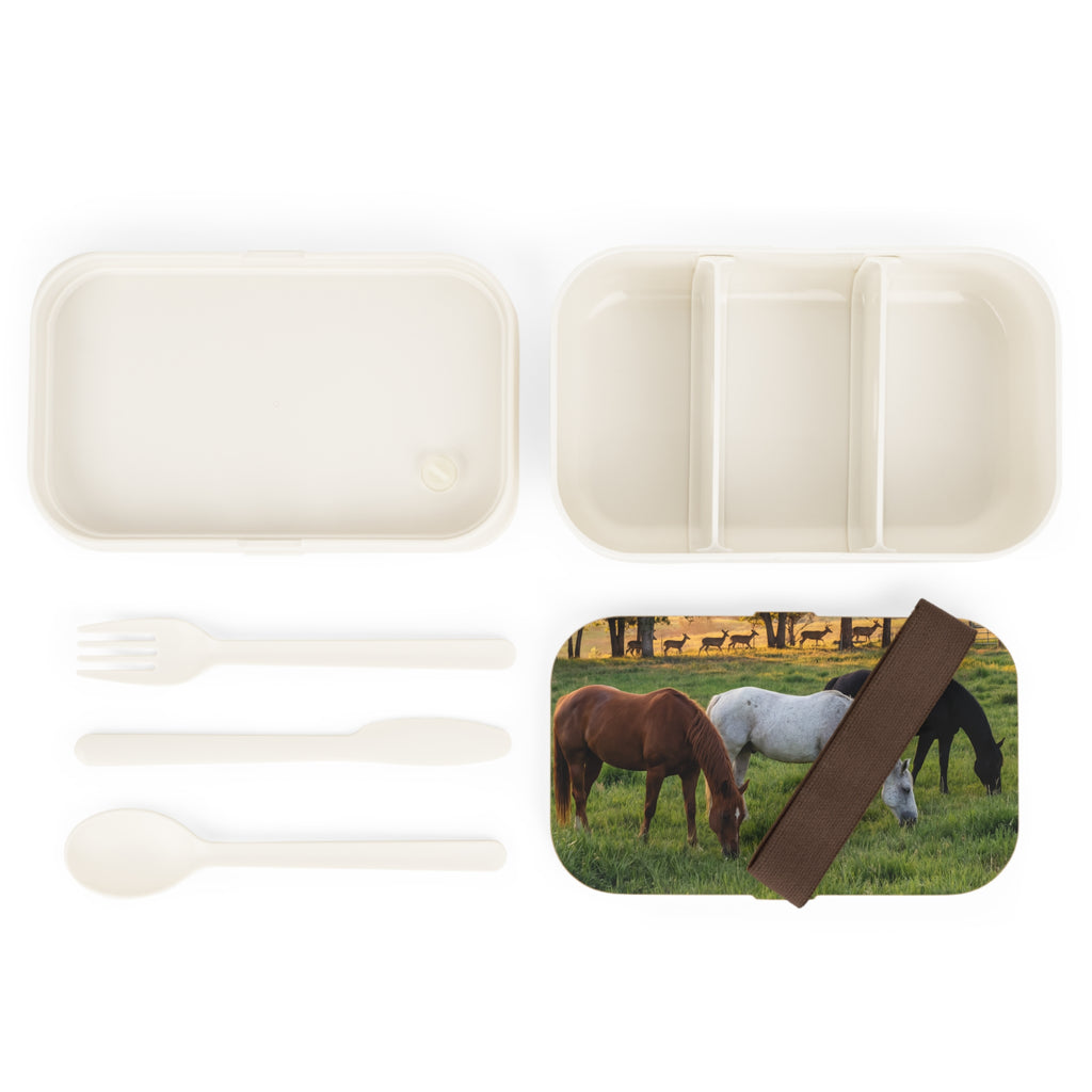 Horse Print Bento Lunch Box