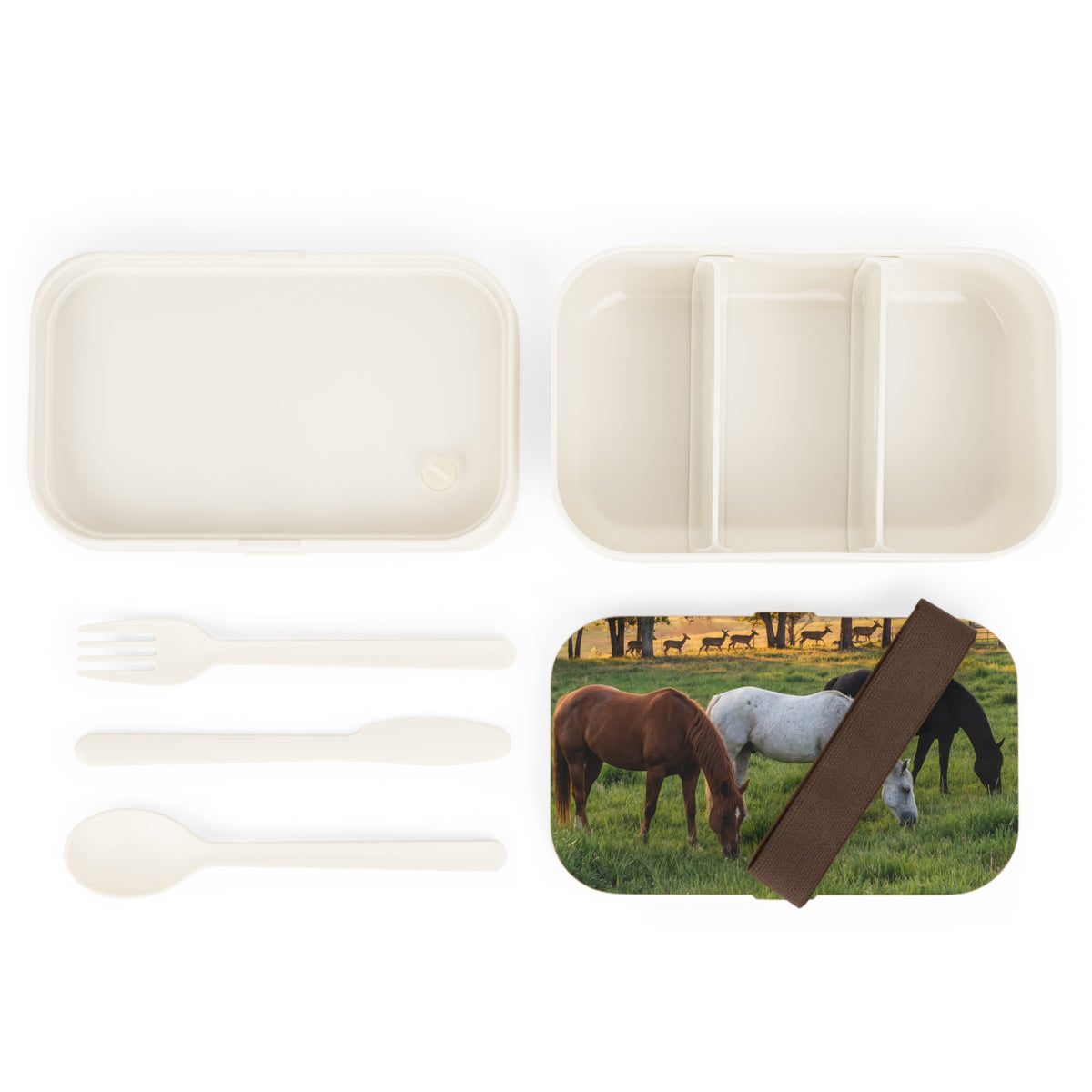 Horse Print Bento Lunch Box