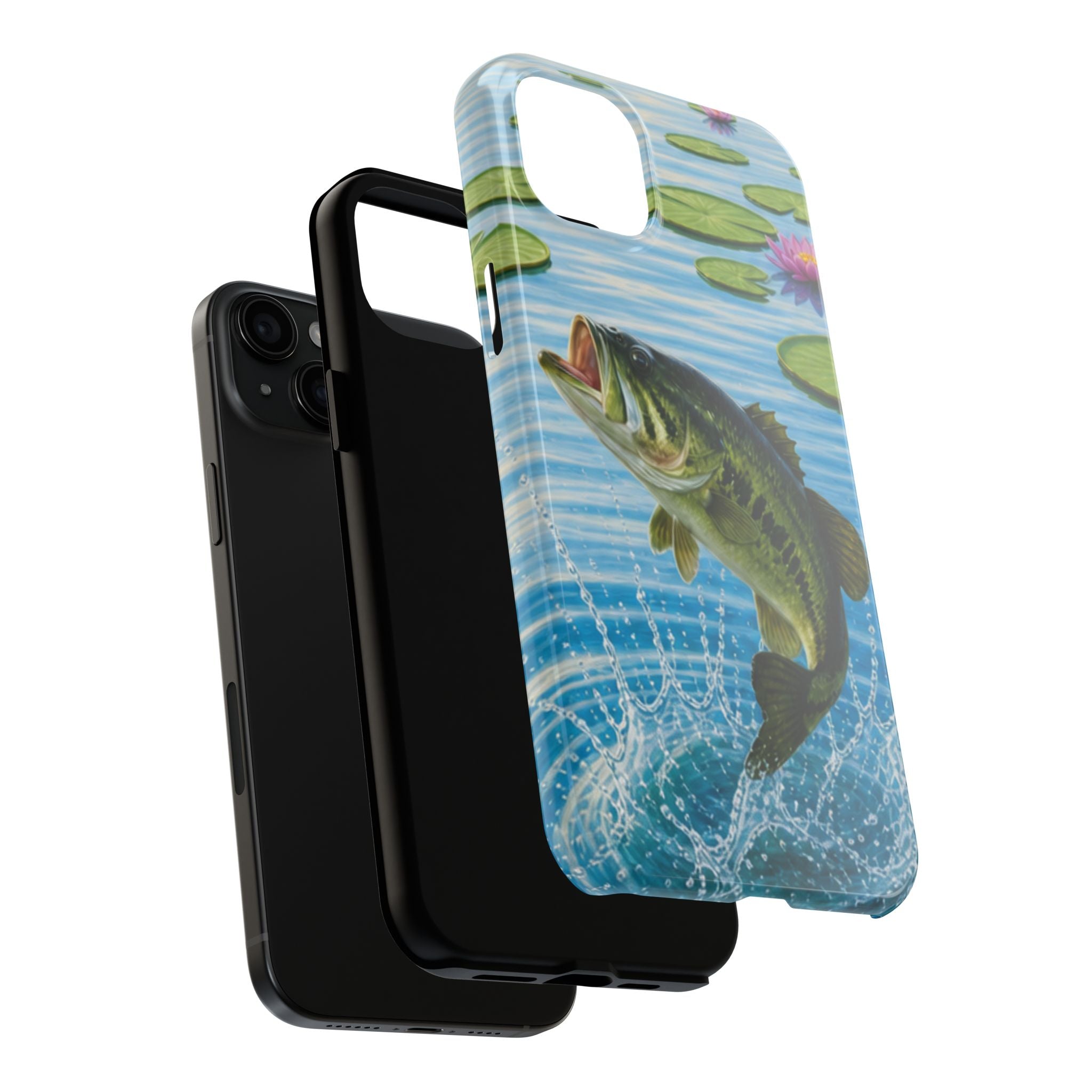 Largemouth Bass Jumping Phone Case | Tough Phone Case