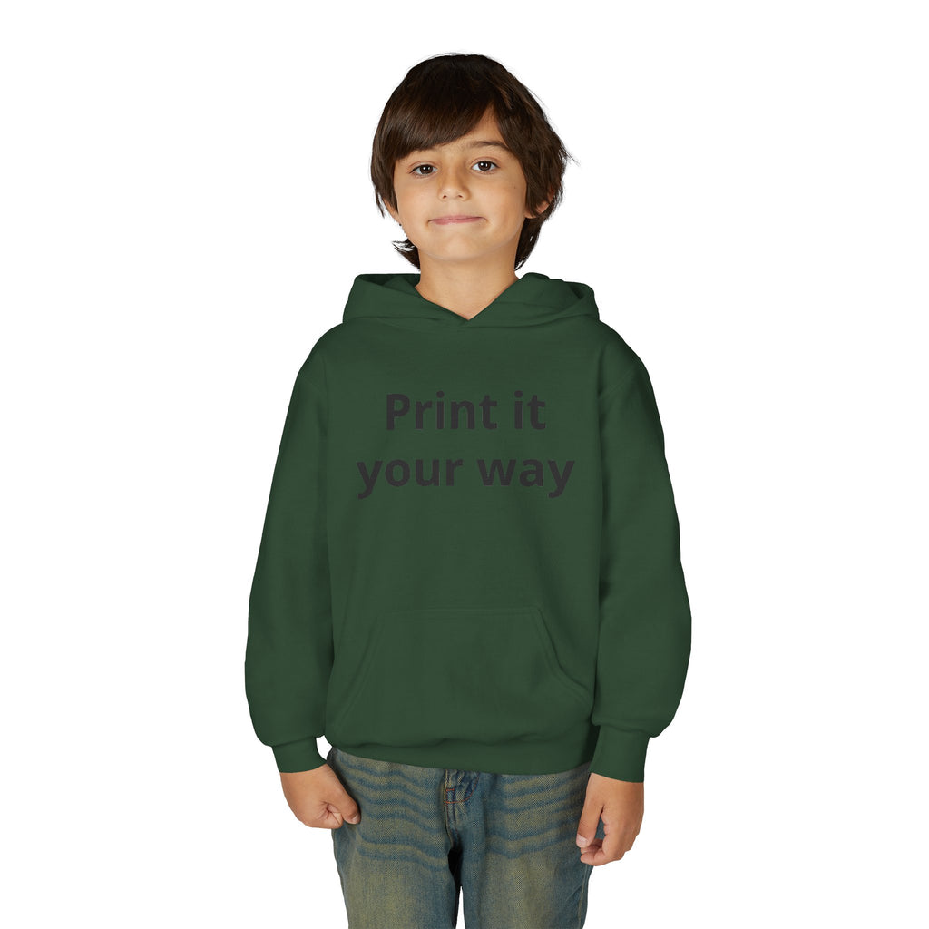 Hooded Sweatshirt Kids Print It Your Way | Custom Youth Hoodie