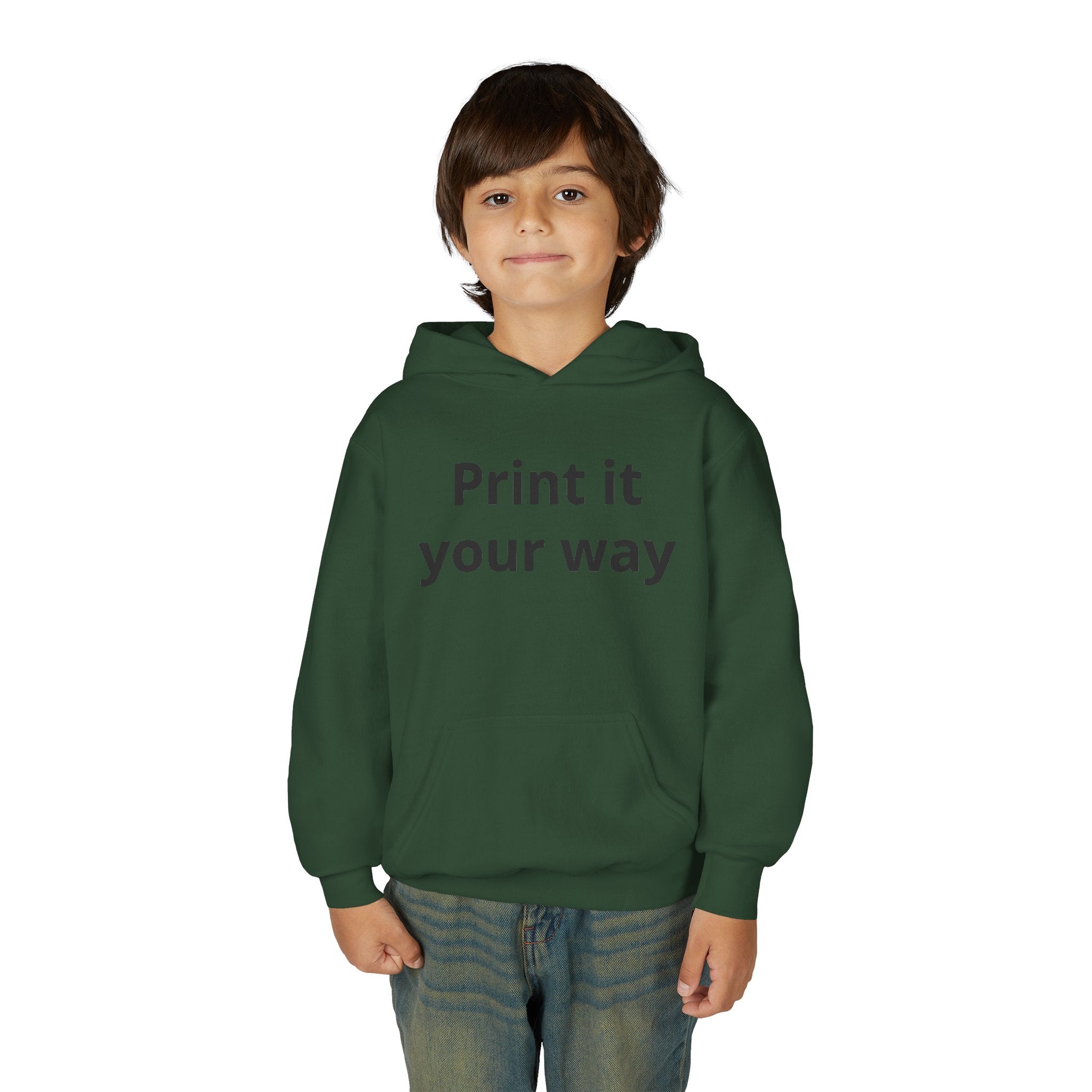 Hooded Sweatshirt Kids Print It Your Way | Custom Youth Hoodie