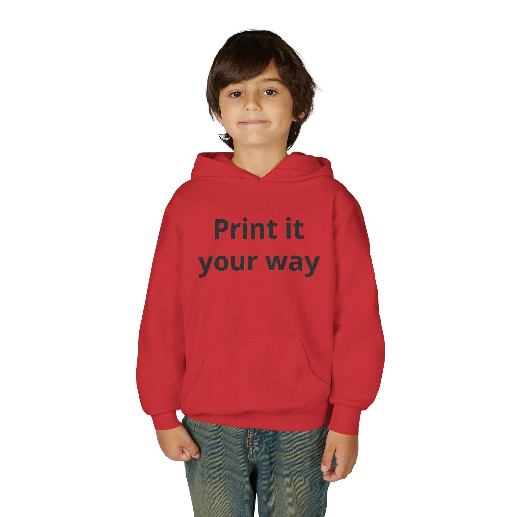 Hooded Sweatshirt Kids Print It Your Way | Custom Youth Hoodie