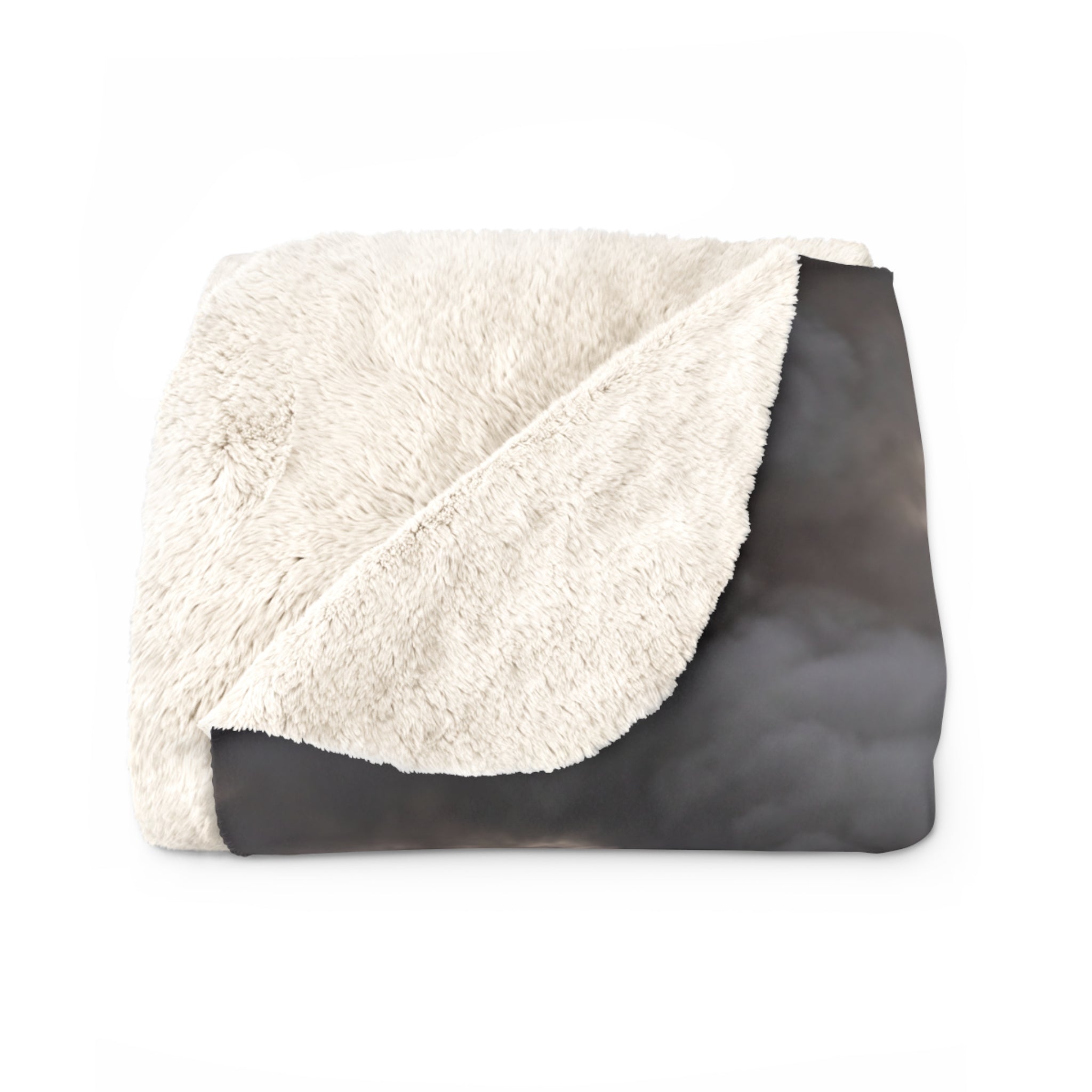Sherpa Fleece Blanket Vintage Steam Train Mountain Route