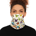 Colorful Butterfly Field Neck Gaiter | Spring Floral Scarf