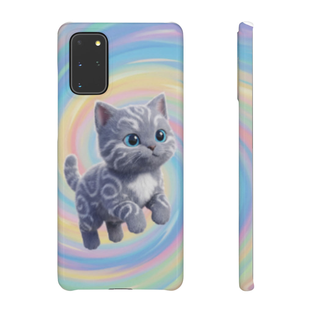 Gray Kitten Illustration Phone Case | Snap Case
